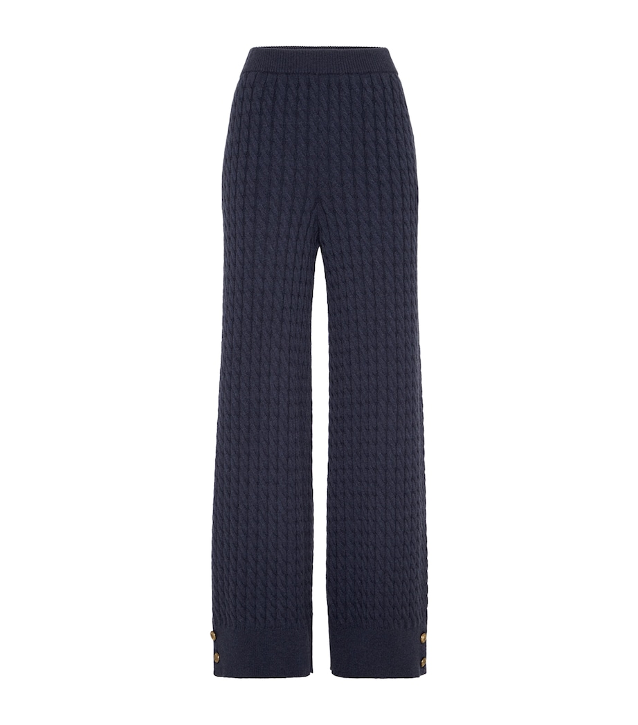 Cashmere Cable-Knit Trousers C7186 Image 1