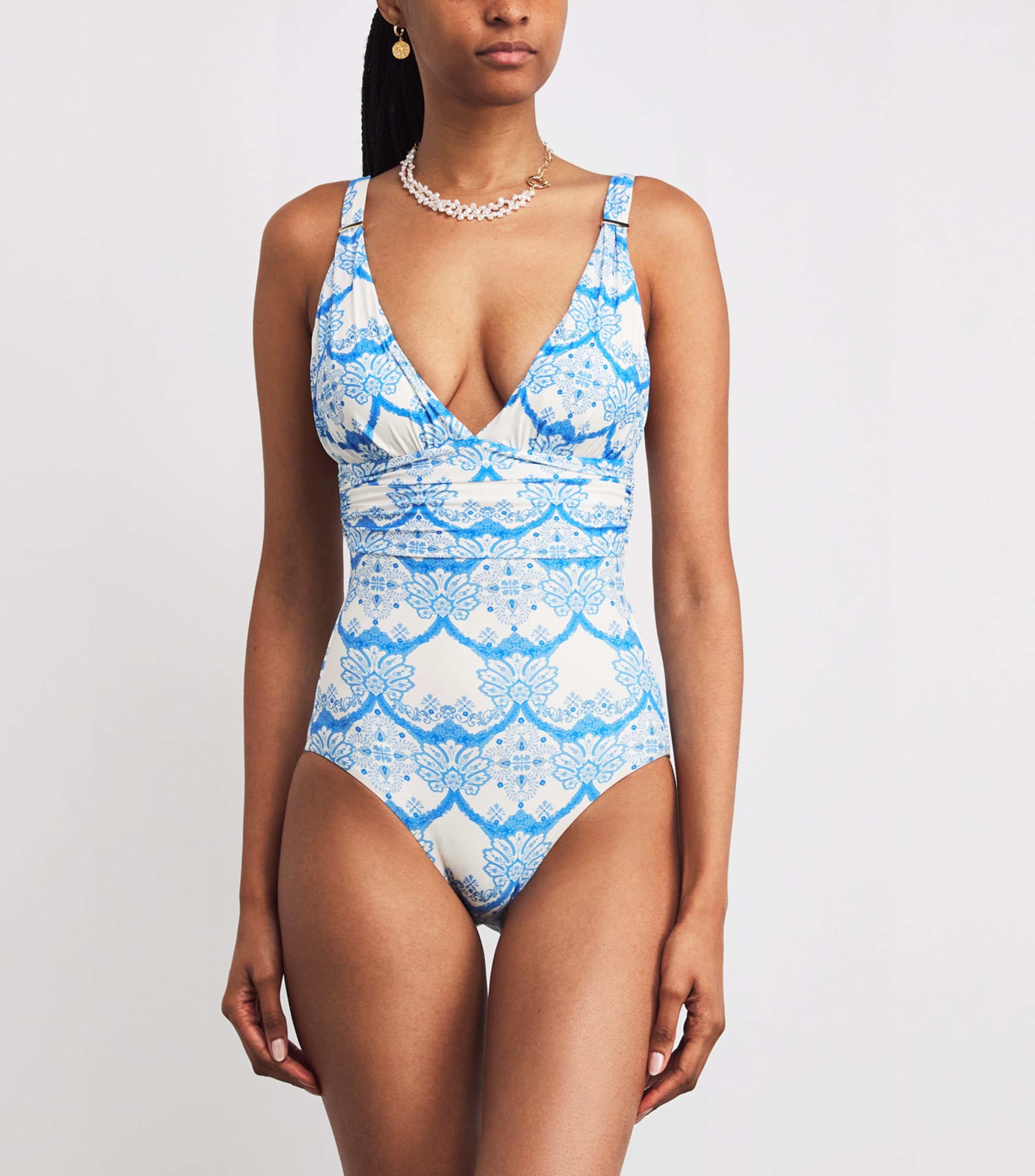 Printed V-Neck Panarea Swimsuit FLORIAN1297 Image 2