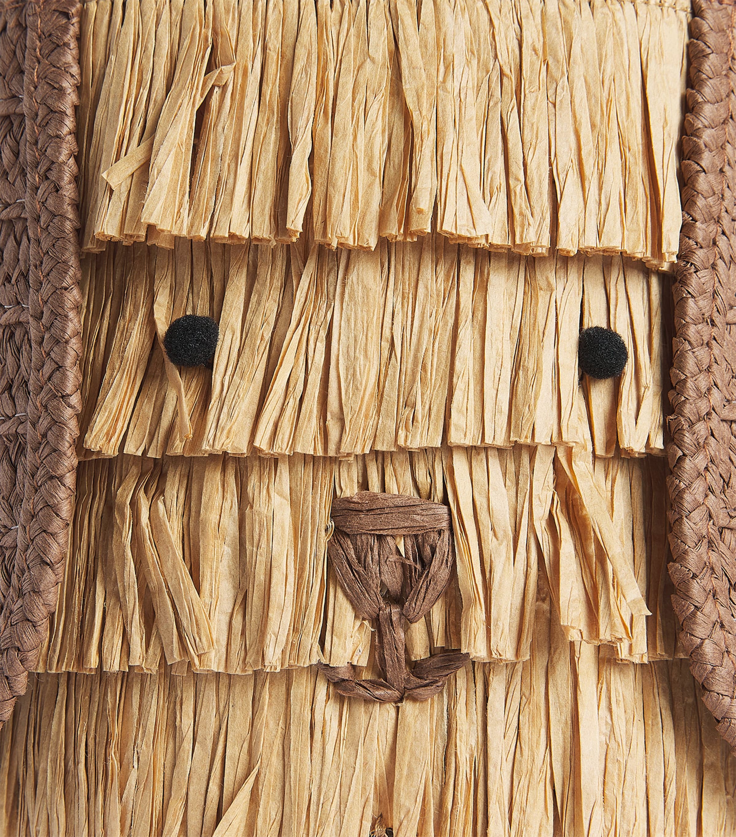 Meri Meri Raffia Puppy Bag Brown Image 3