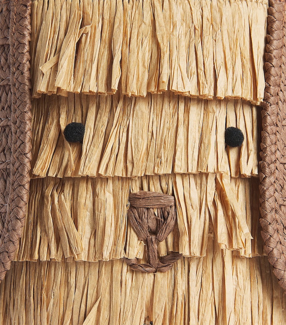 Meri Meri Raffia Puppy Bag Brown Image 3