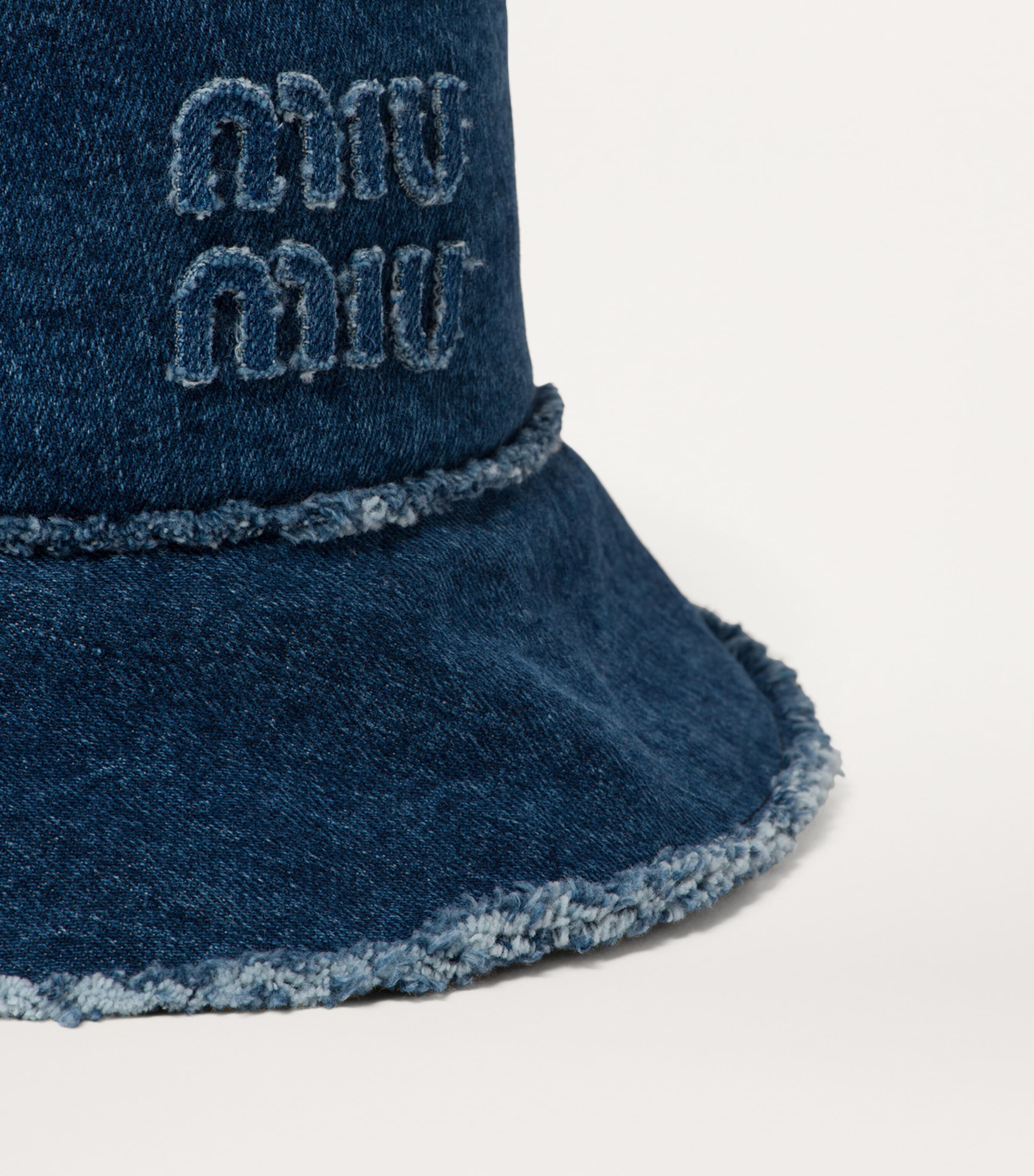 Denim Logo Bucket Hat F0008 Image 3