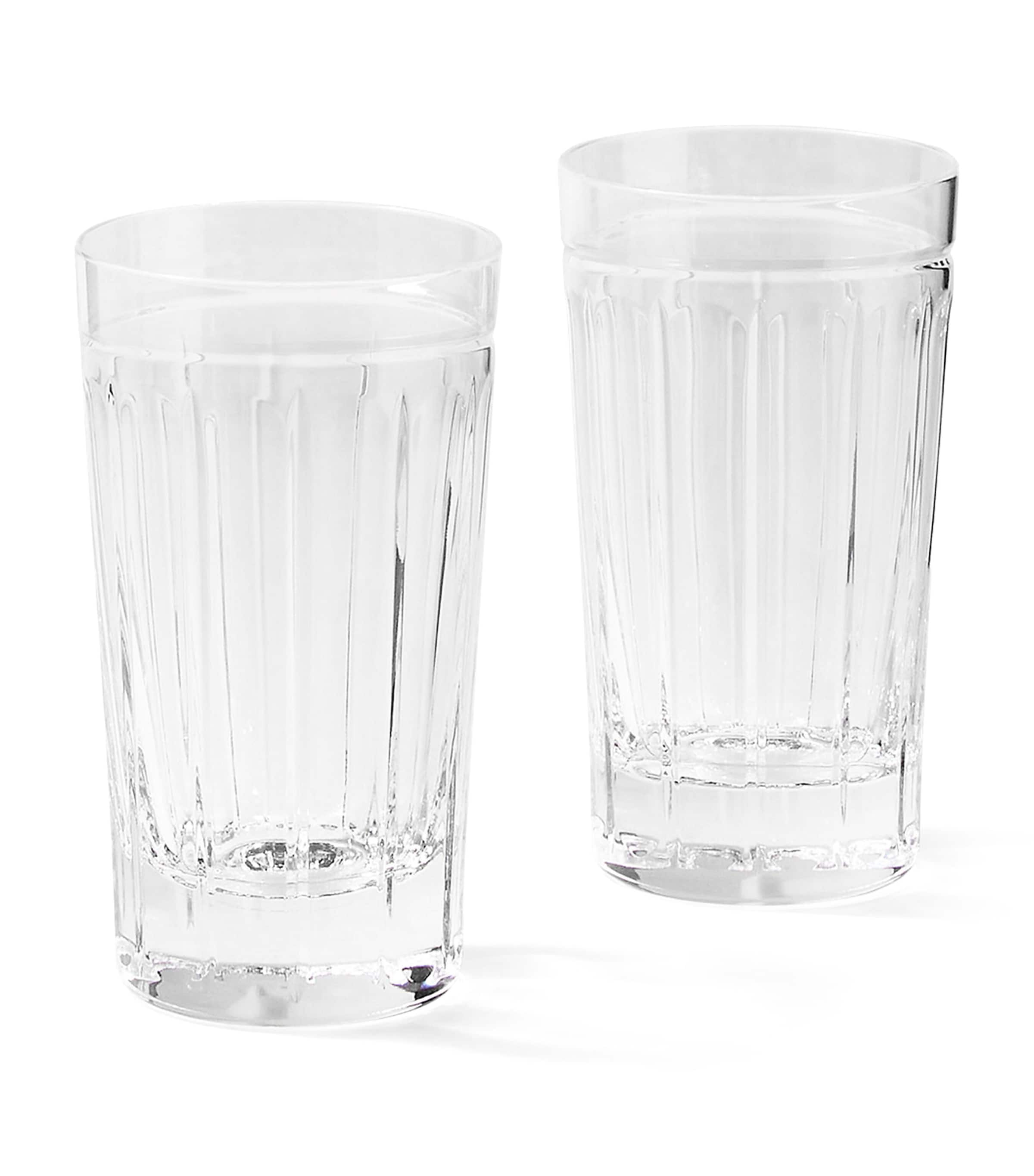 Ralph Lauren Set Of 2 Coraline Highball Glasses In Transparent