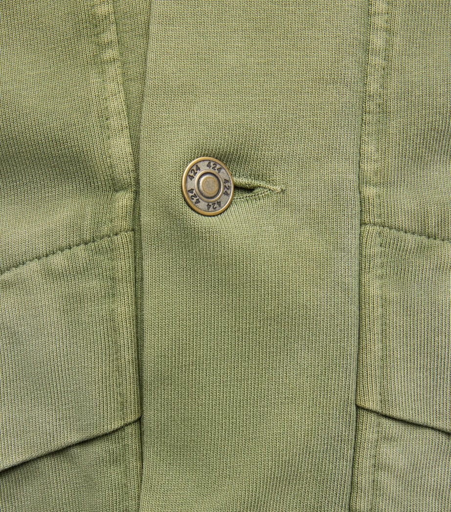 424 Mens Cotton Racing Jacket Sage Grn Image 6