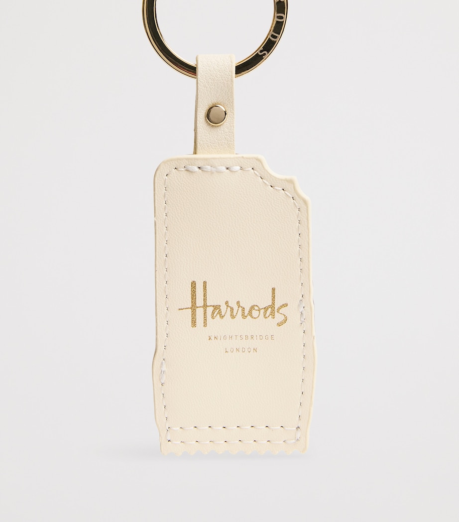 Harrods Leather Choc Ice Keyring Blue Image 2