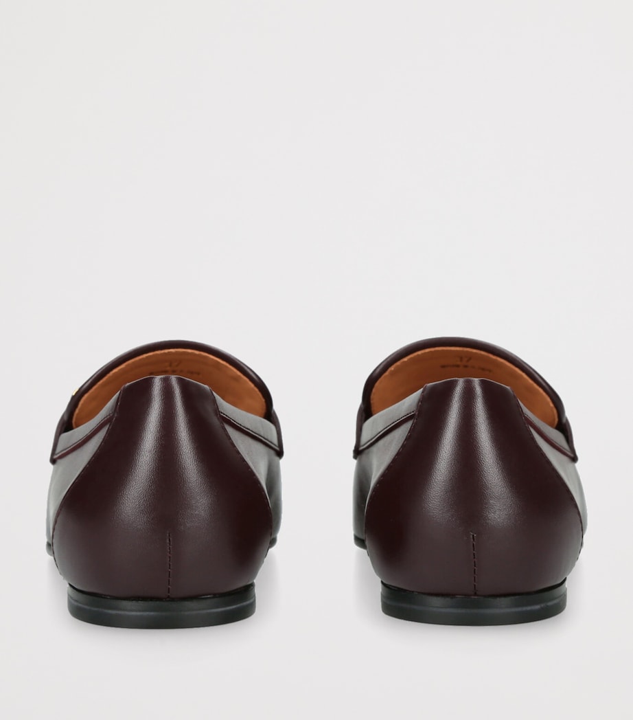 Leather Barretta Mocassins DARK BROWN Image 2