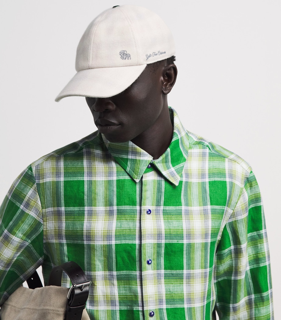 GOD'S TRUE CASHMERE x JOOPITER Cashmere Tartan Clarity Fincher Cap Malachite Image 2