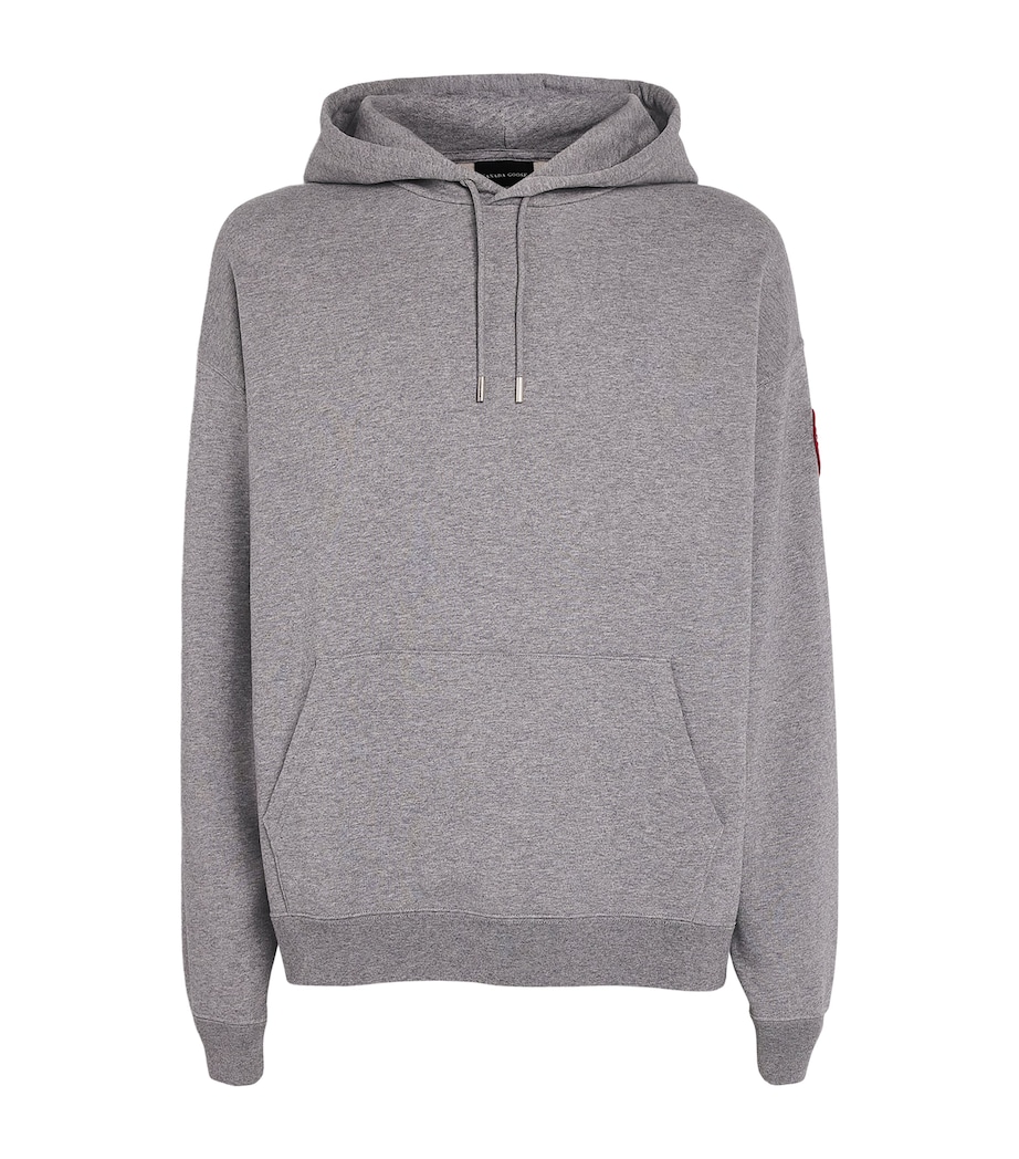 Canada Goose Mens Organic Cotton Rove Hoodie Stone Heather Image 1
