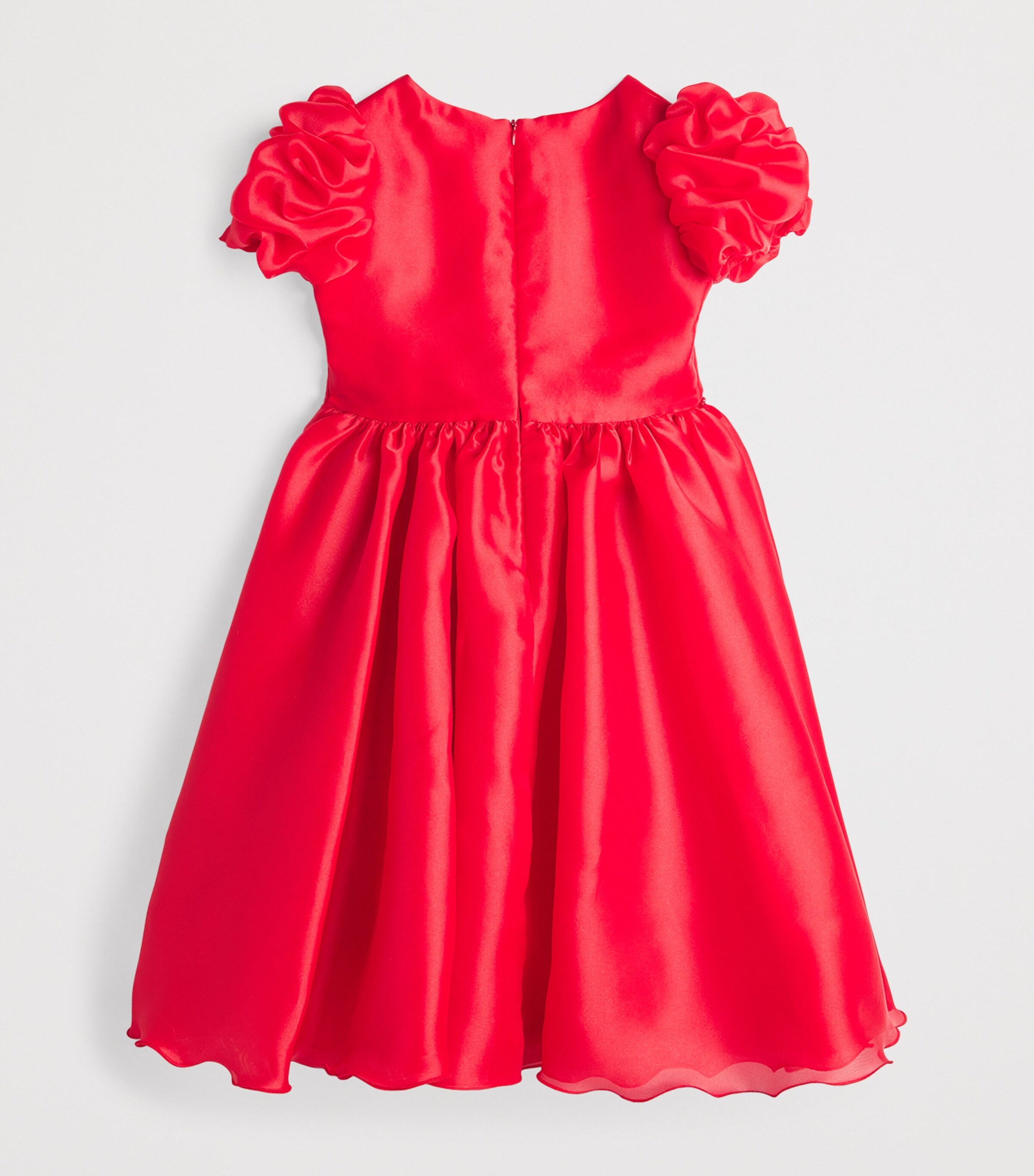 Bimbalo Ruffled-Sleeve Dress (2-14 Years) Red Image 2