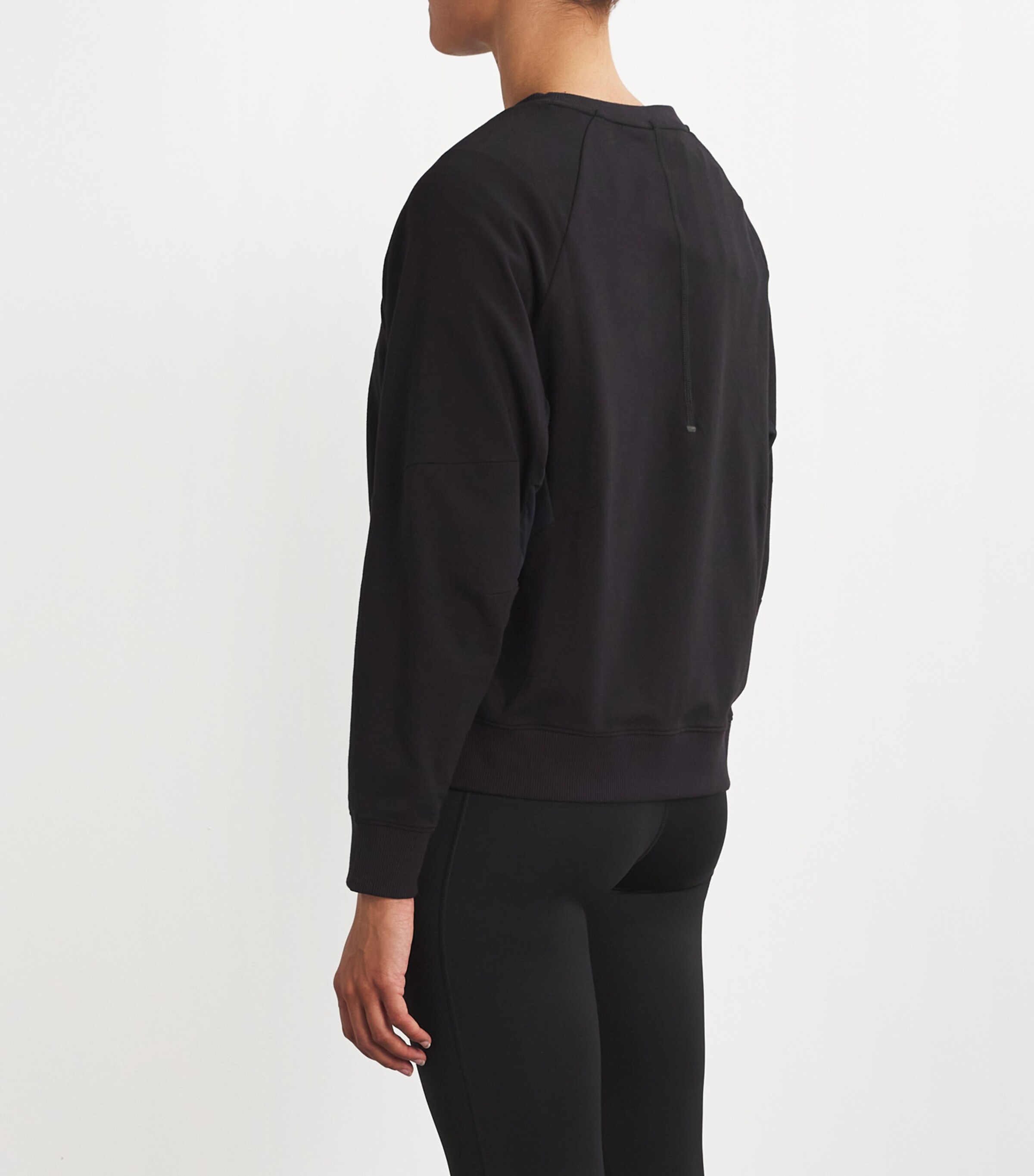 On Womens Cotton-Blend Movement Crew Sweatshirt Black Image 4