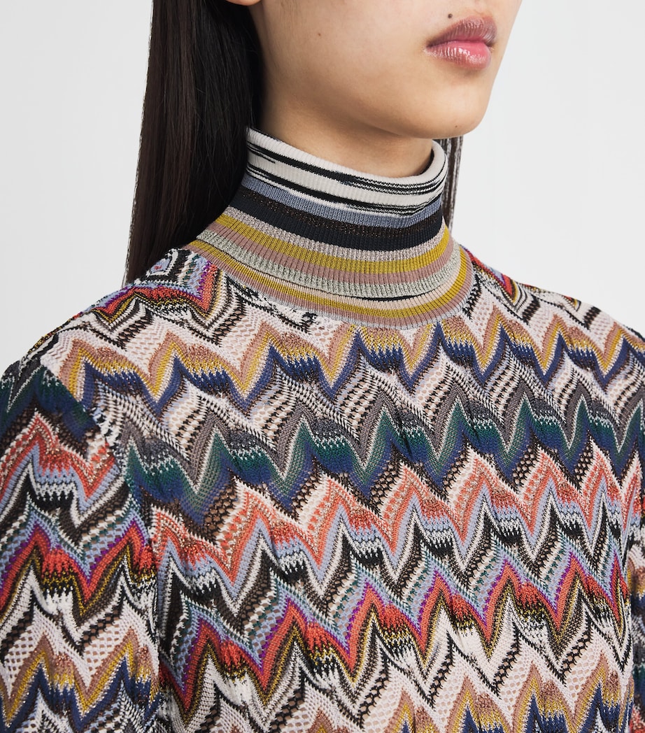 Zigzag Rollneck Sweater SM9R3 MULTICOLOR Image 6