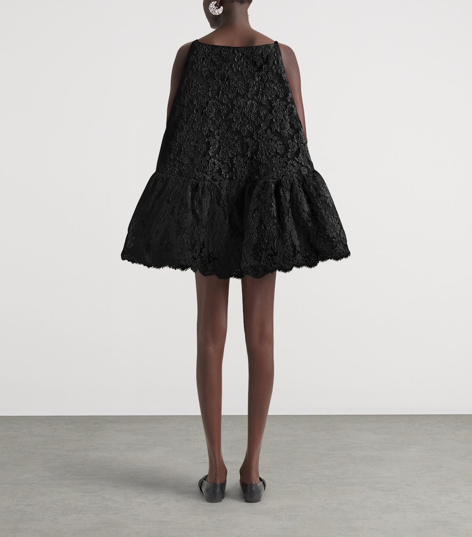 Givenchy Womens Jacquard Midi Shift Dress Black Image 3