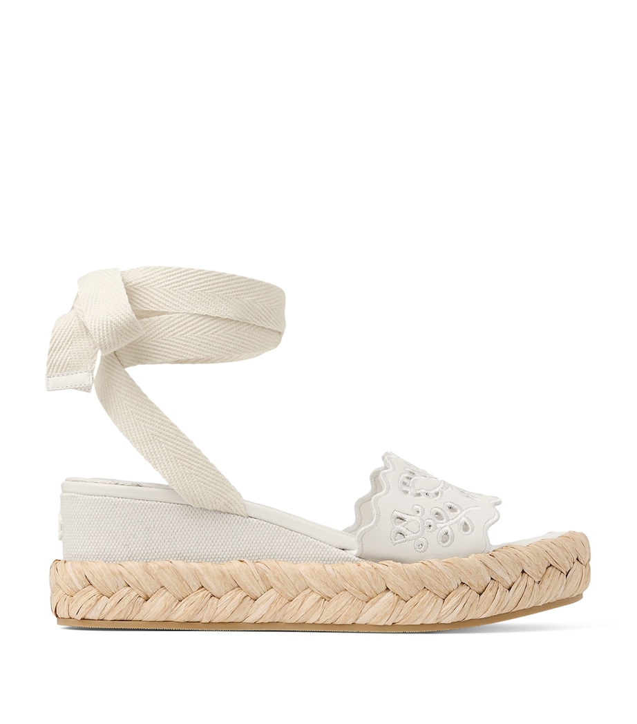 Arlee 60 Leather Wedge Sandals LATTE/NATURAL Image 1