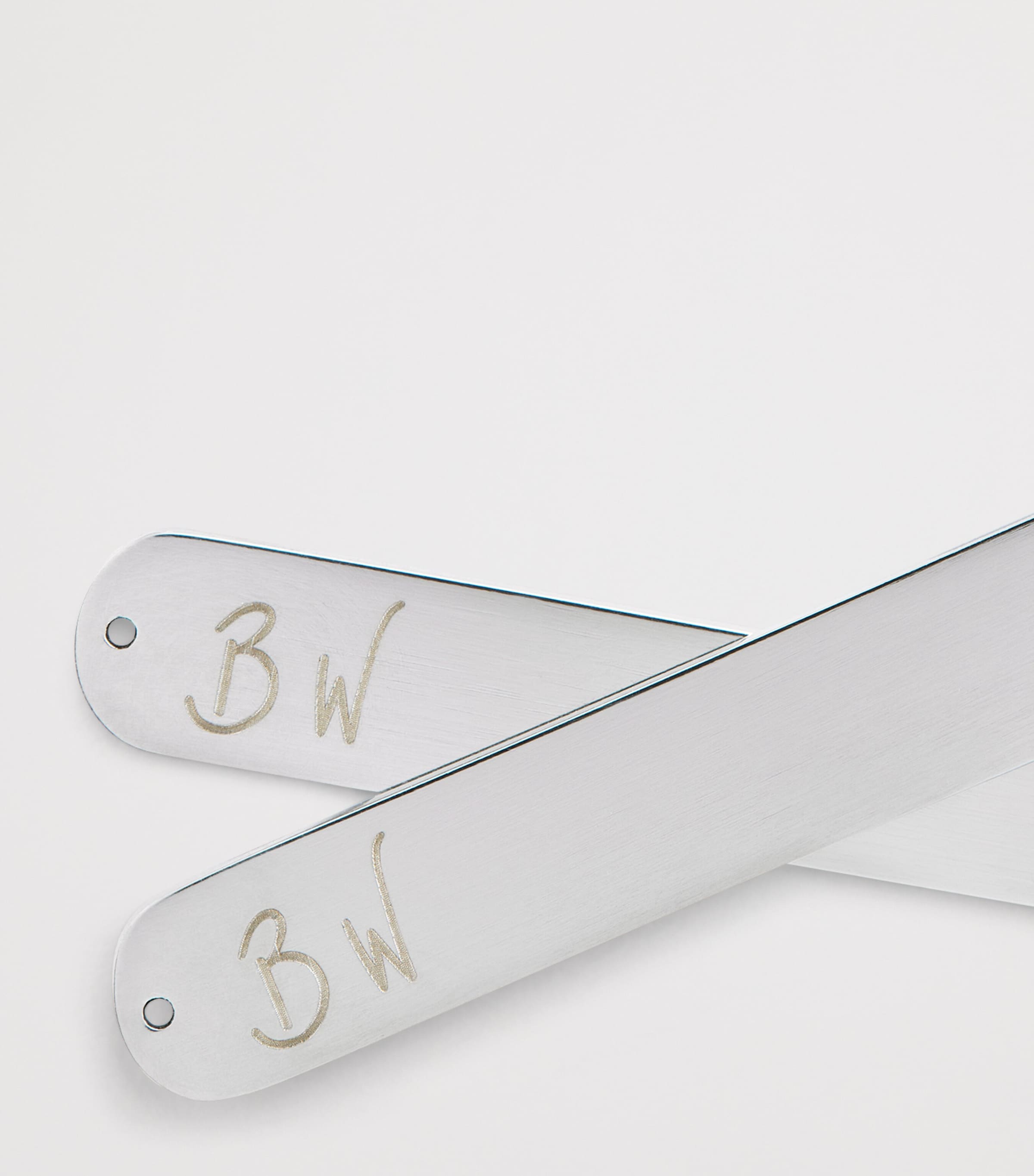Rhodium-Plated Classy Collar Stays RHODIUM Image 4