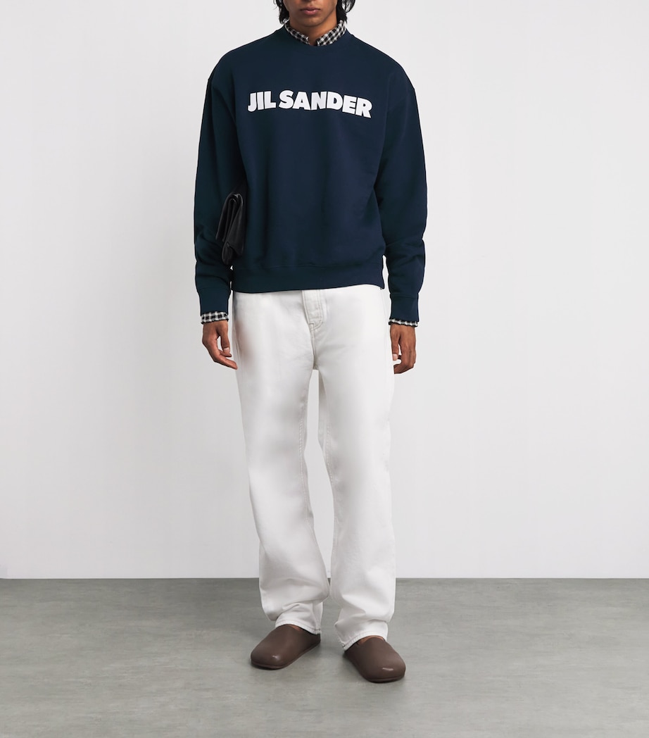 Cotton Logo Sweatshirt VIOLET NIGHT Image 2