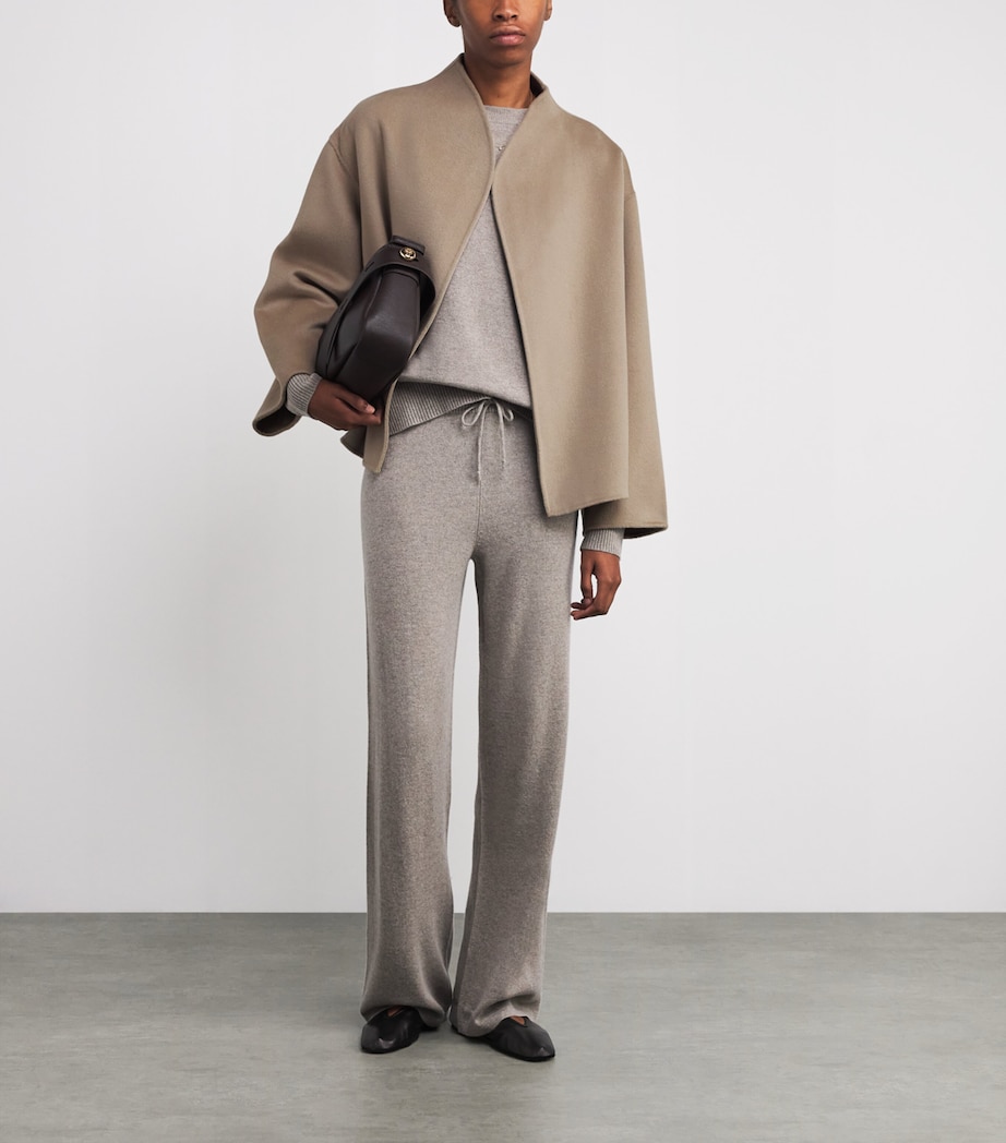 Wool-Cashmere Short Jacket DARK SAND Image 2