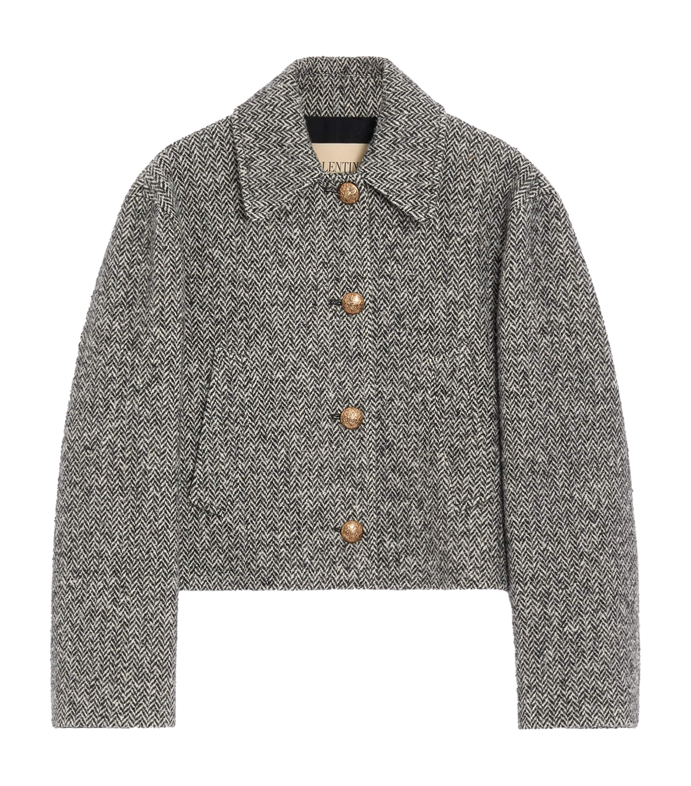 Valentino Womens Virgin Wool-Blend Coat Image 1