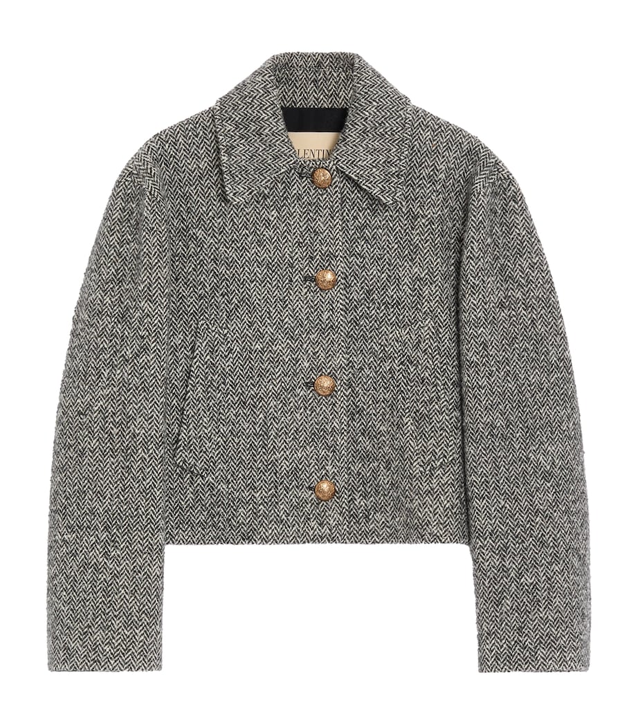 Valentino Womens Virgin Wool-Blend Coat Image 1