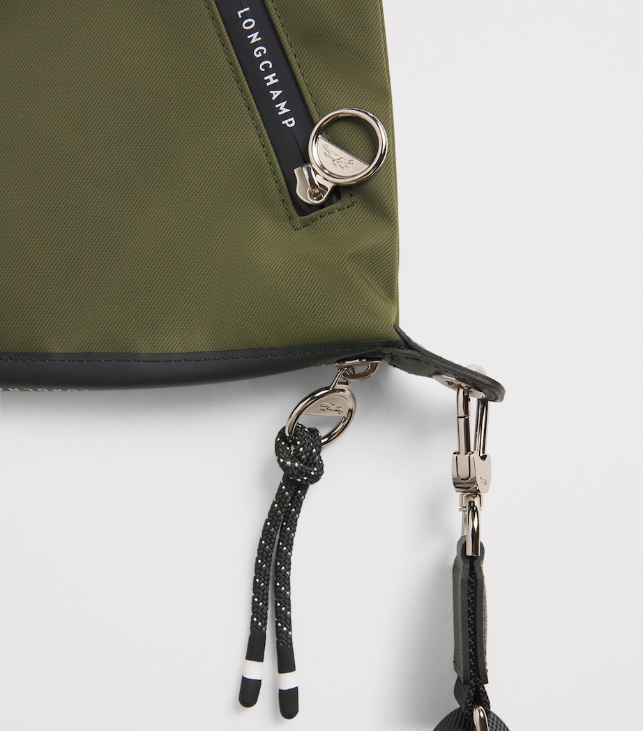 Longchamp Medium Le Pliage Energy Cross-Body Bag Khaki Image 5