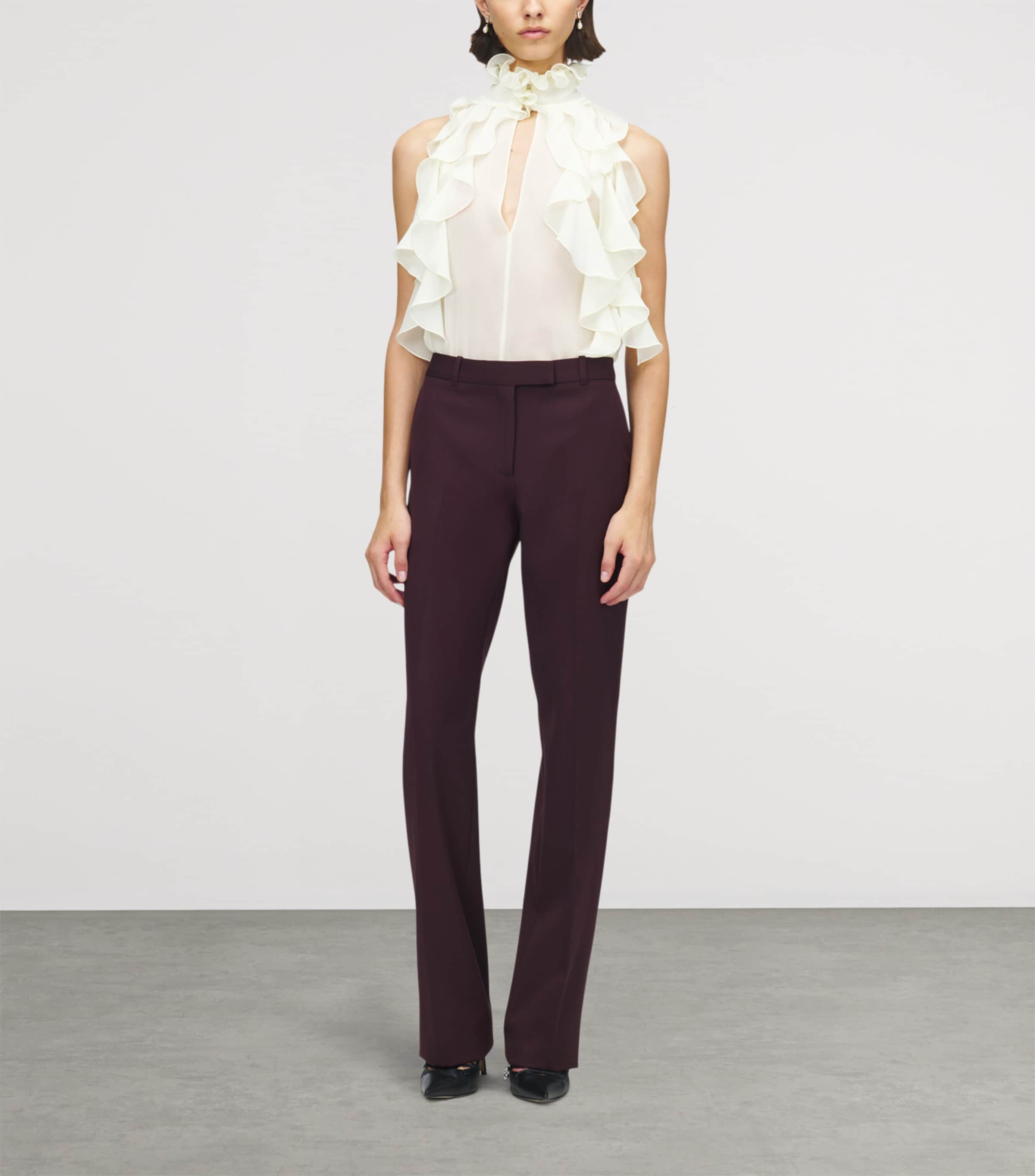 Silk Ruffle Blouse 9311 Image 2