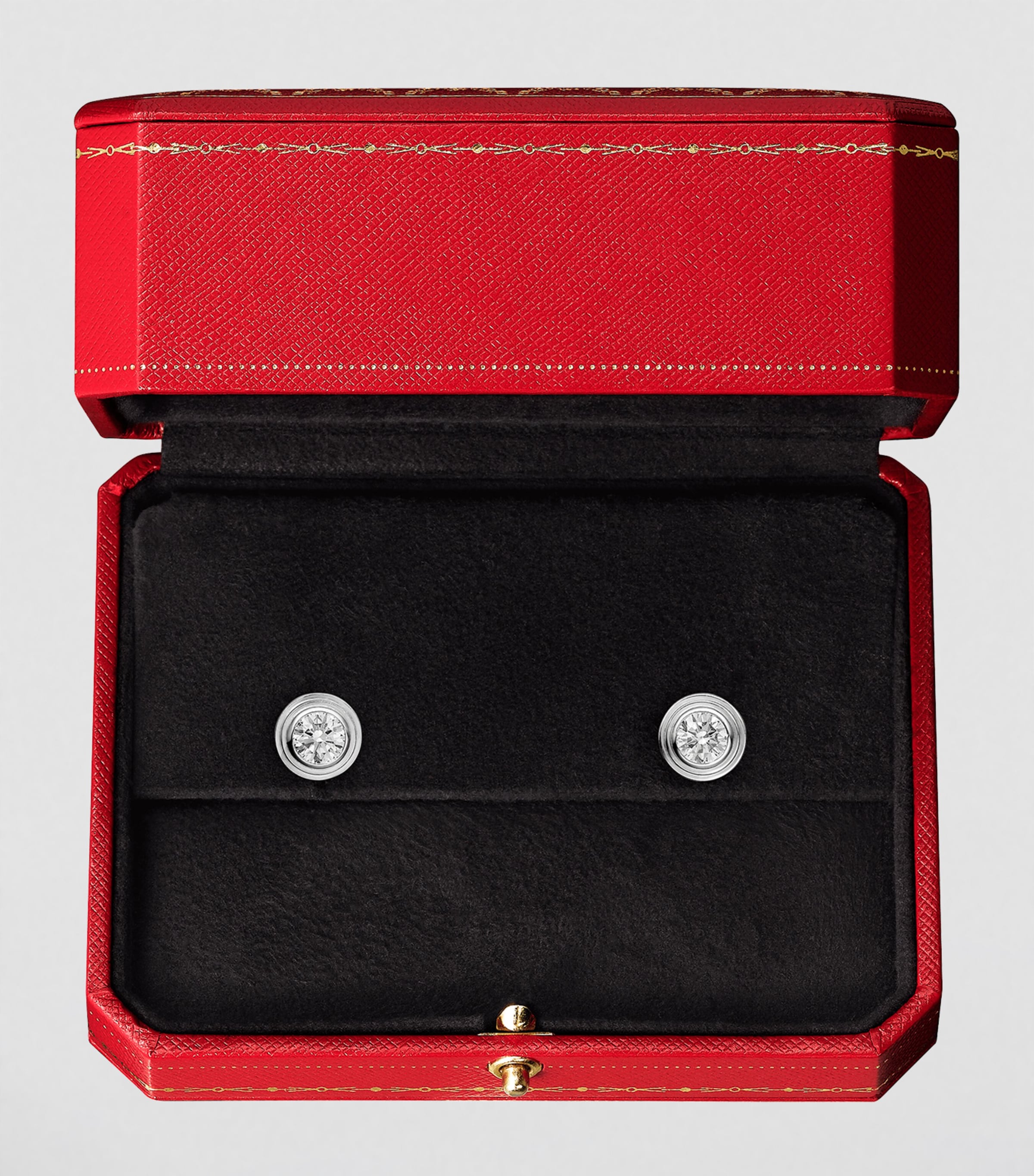 Extra-Small White Gold and Diamond Cartier d'Amour Earrings WHITE GOLD Image 4