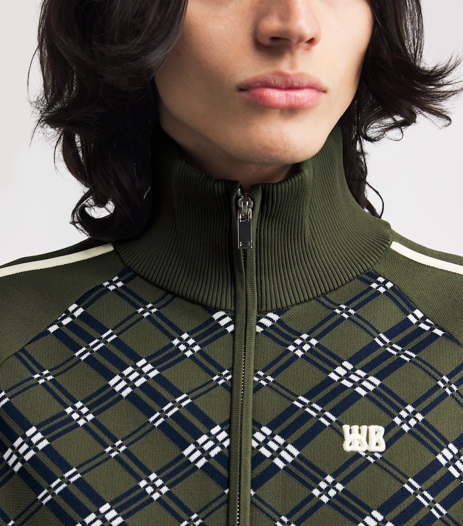 Power Check Track Jacket KHAKI / NAVY Image 6