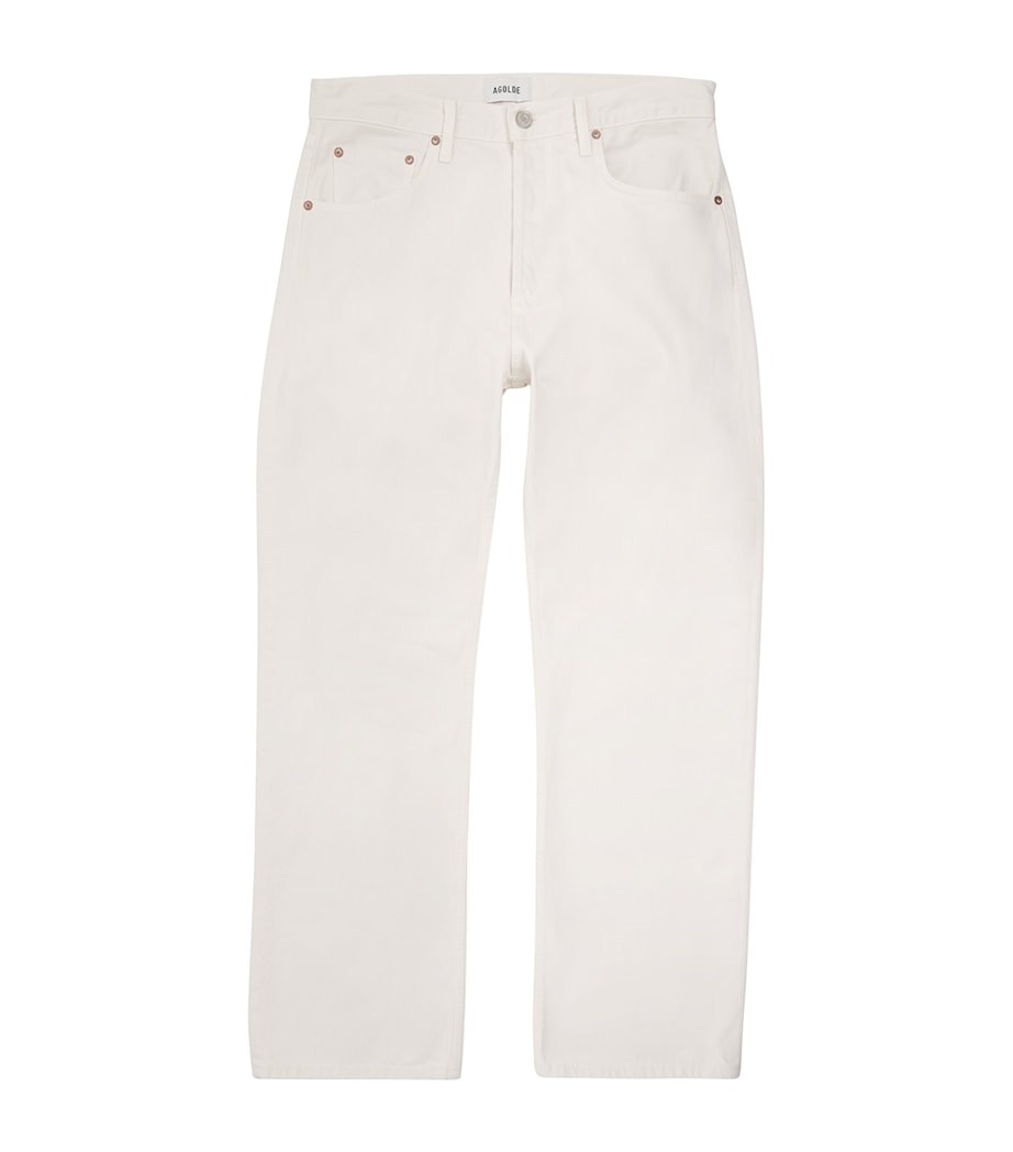 AGOLDE Mens Magnus Straight Jeans Chalk White Image 1