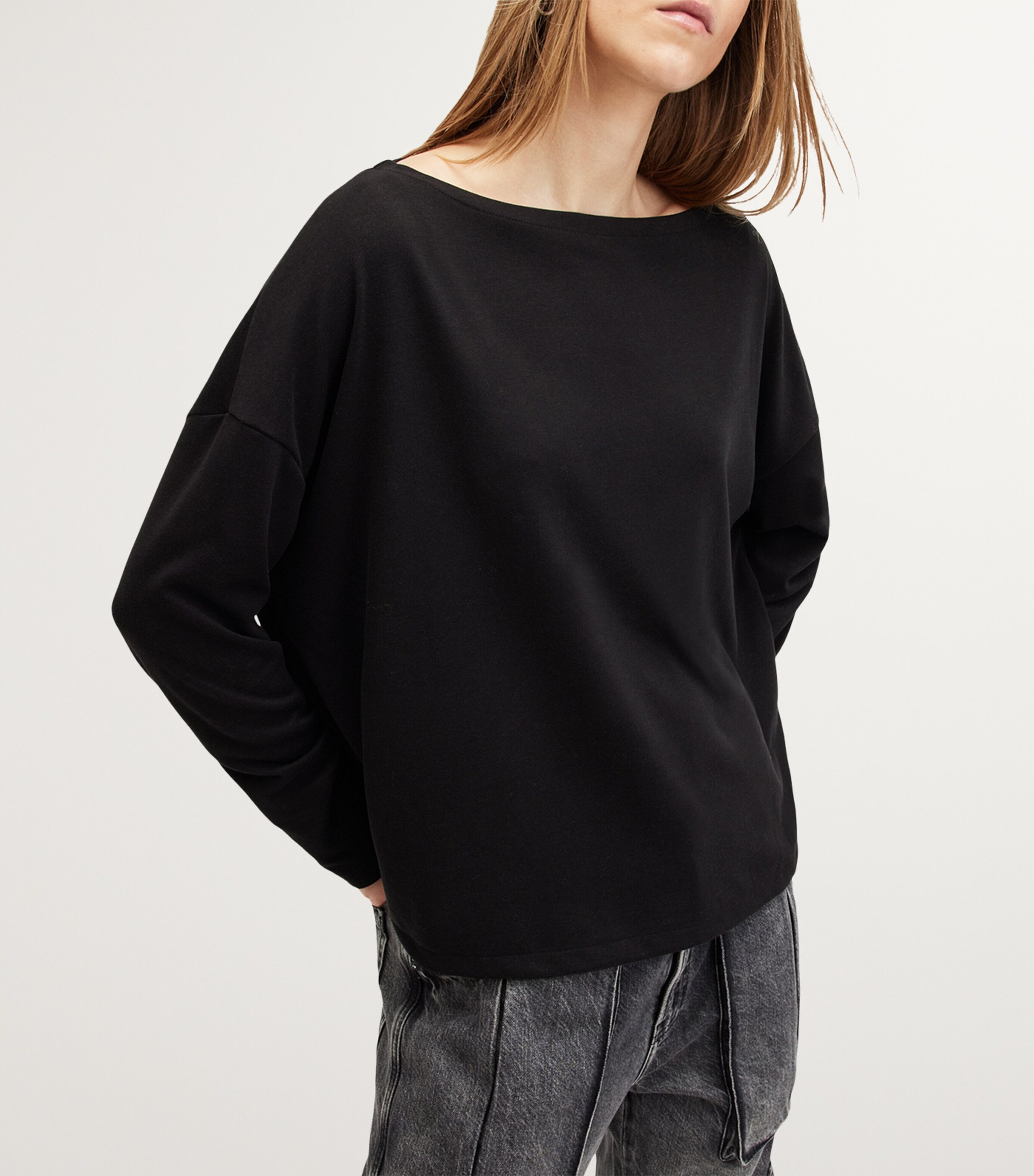 AllSaints Womens Rita T-Shirt Black Image 6