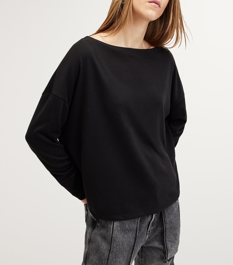 AllSaints Womens Rita T-Shirt Black Image 6