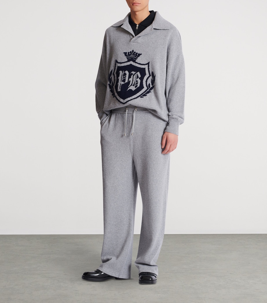 Cashmere-Wool Sweatpants 9UB GRIS CHINE Image 2