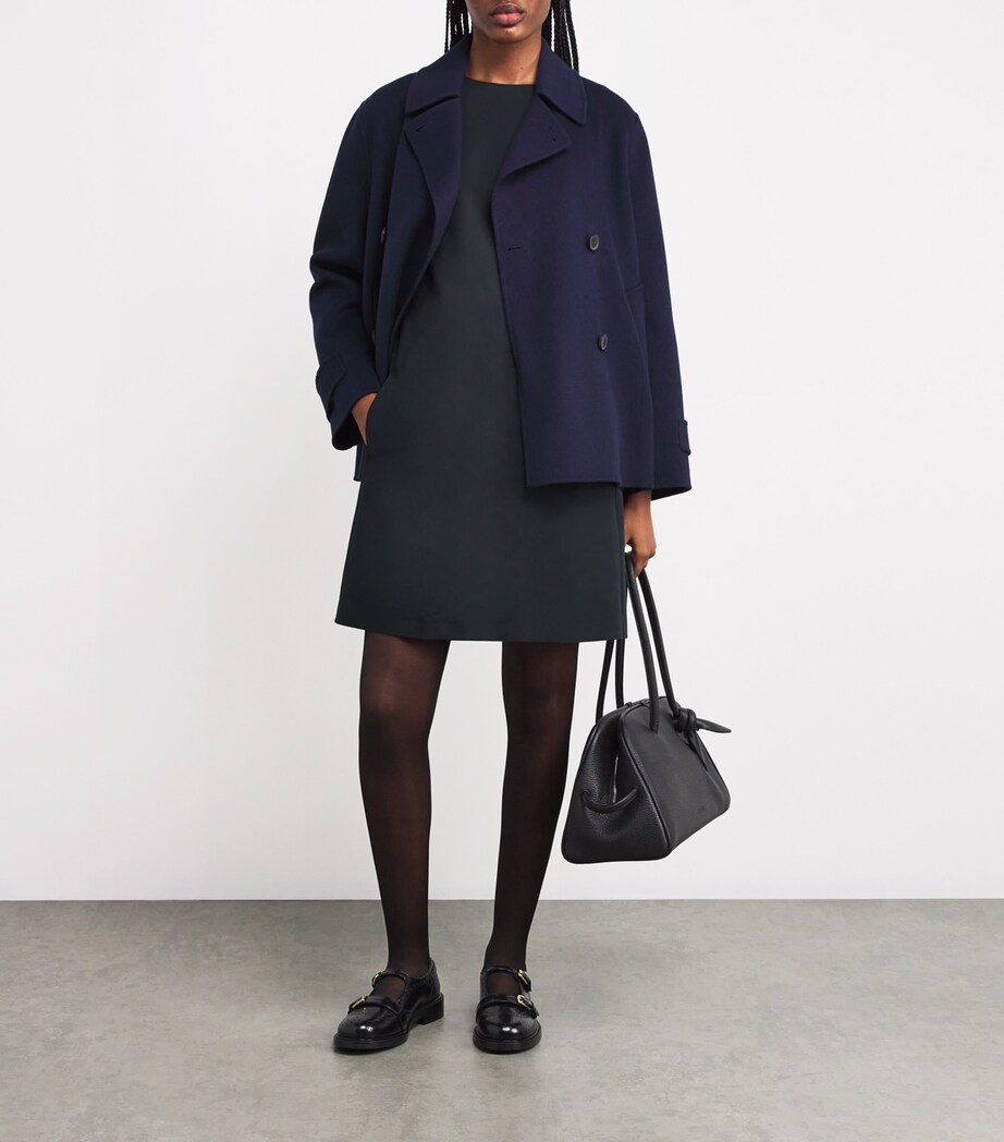 Cotton-Linen Mini Dress BLACK Image 2