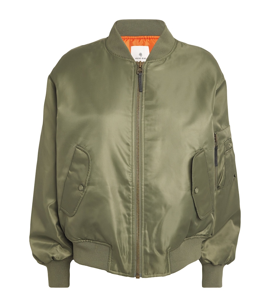 Leon Bomber Jacket ARMY GREEN Image 1