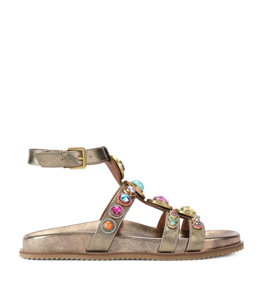 Kurt Geiger London Leather Octavia Flexi Gladiator Sandals Bronze Com Image 1