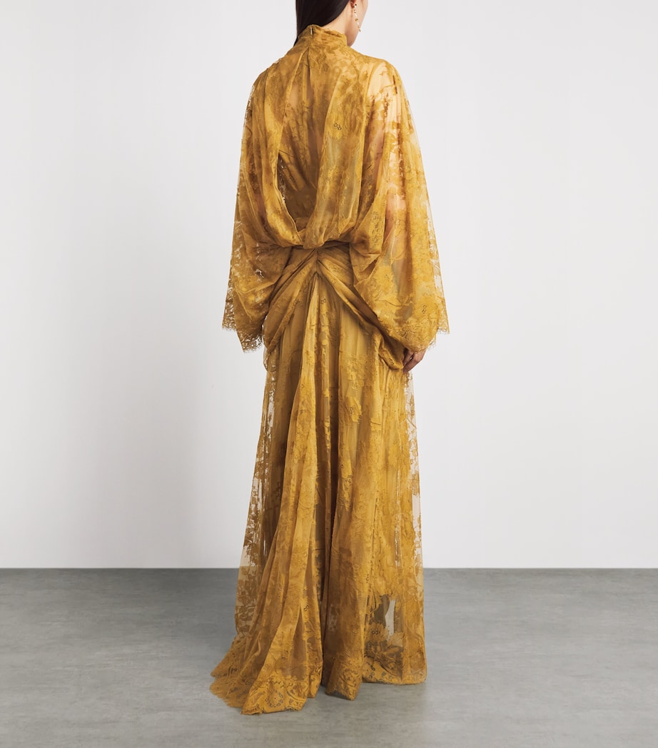 Zimmermann Womens Lace Ascent Maxi Dress Chartreuse Image 4