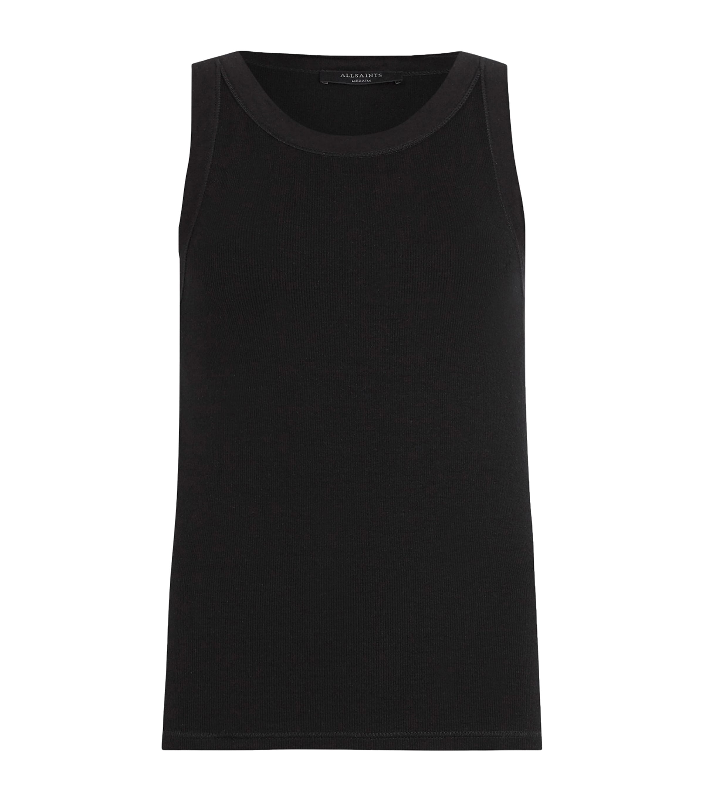 Allsaints Cotton Imogen Tank Top In Black