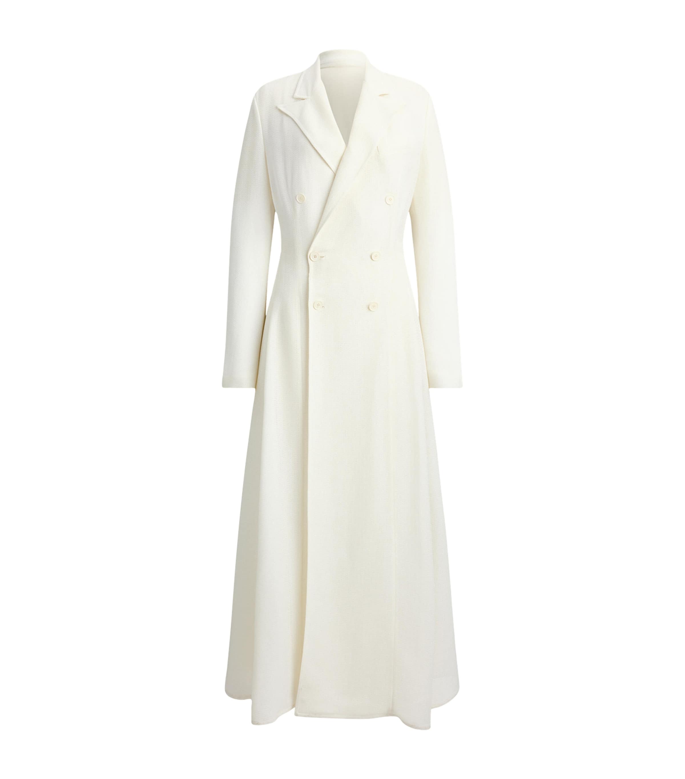 Ralph Lauren Collection Womens Silk-Blend Reema Dress Lux Cream Image 1