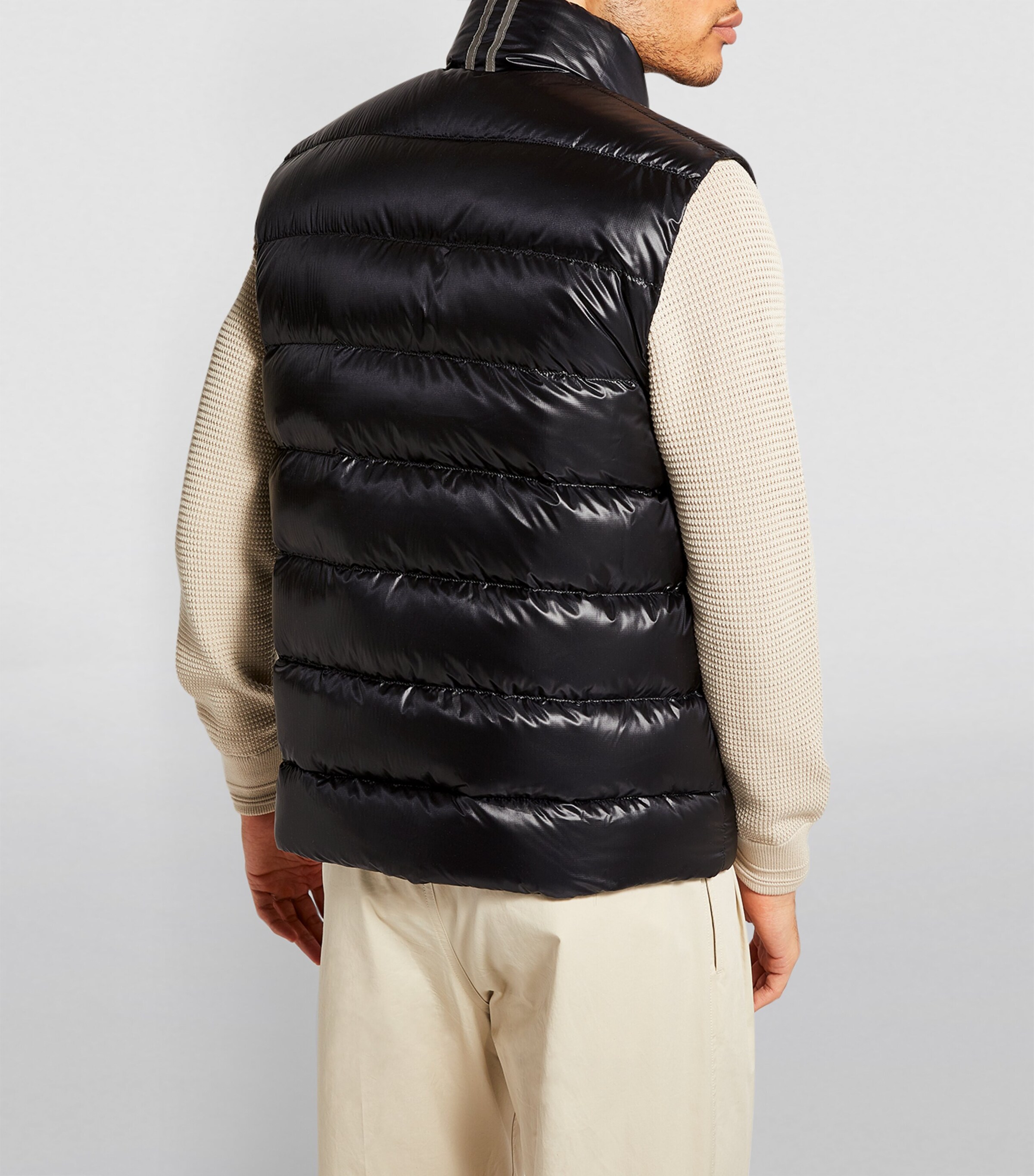 Canada Goose Mens Down Quilted Packaway Crofton Gilet Black Image 4