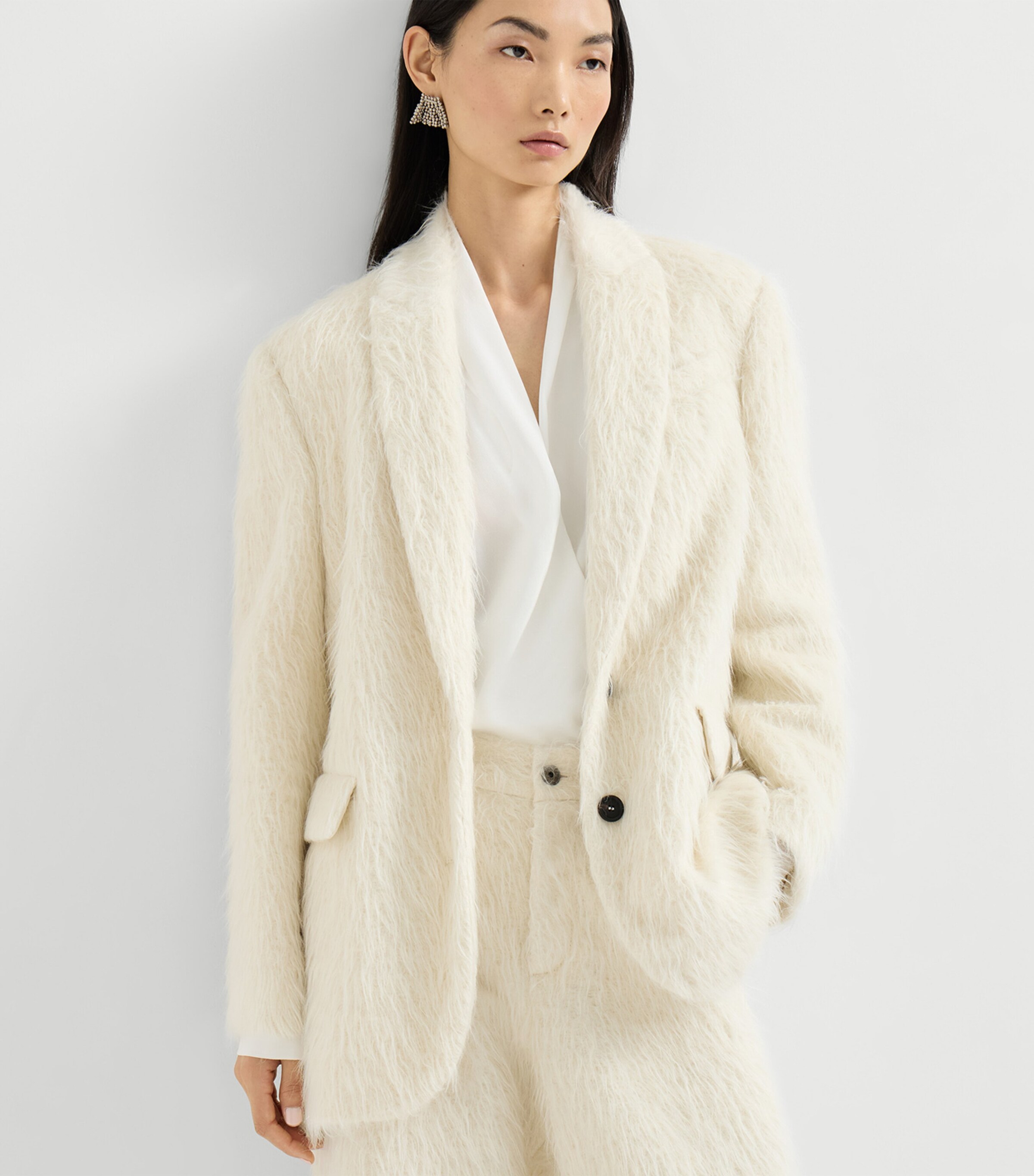 Wispy Alpaca-Blend Blazer C001 Image 4