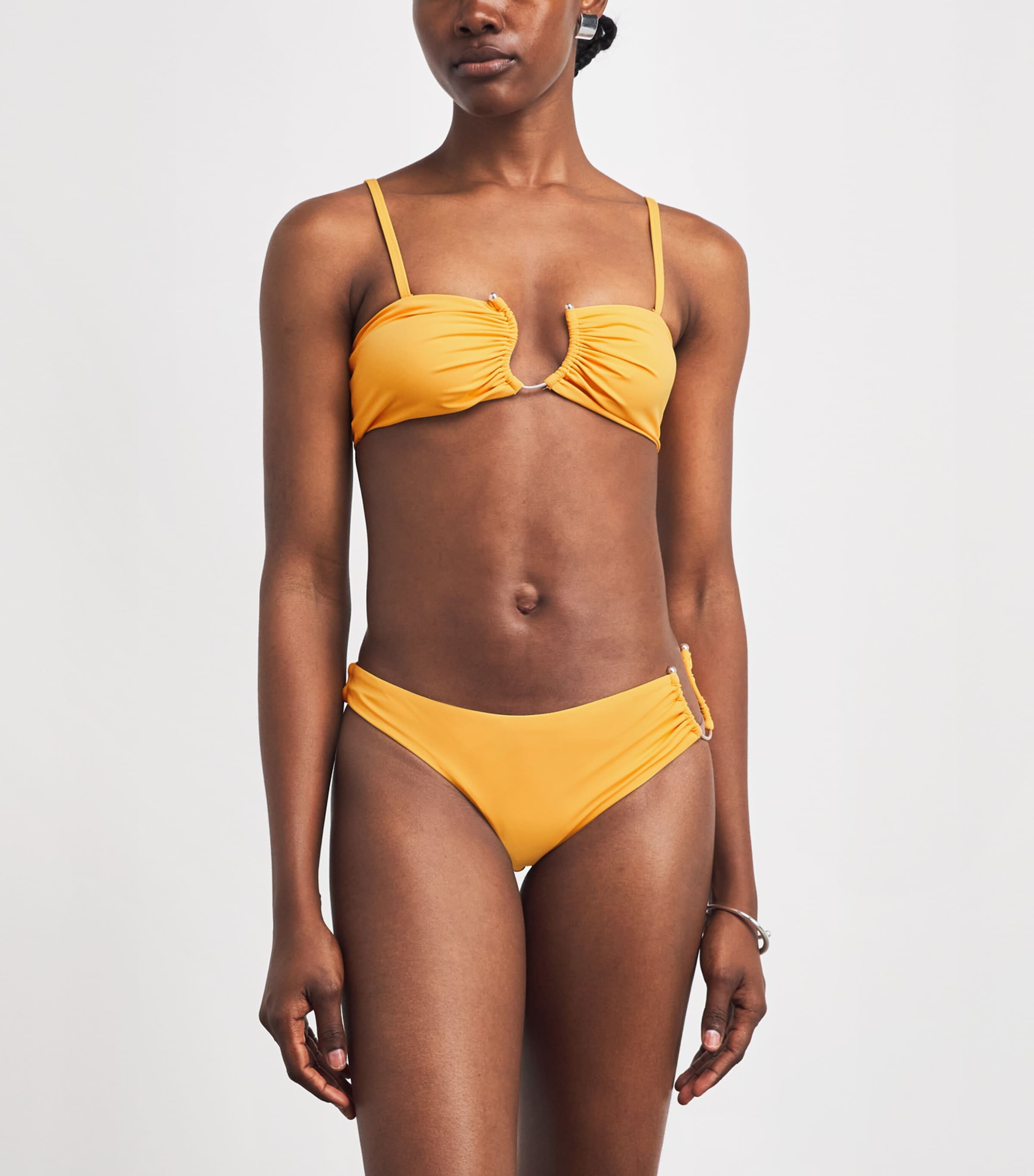 Christopher Esber Womens Crescent Bandeau Bikini Top Valencia Image 2
