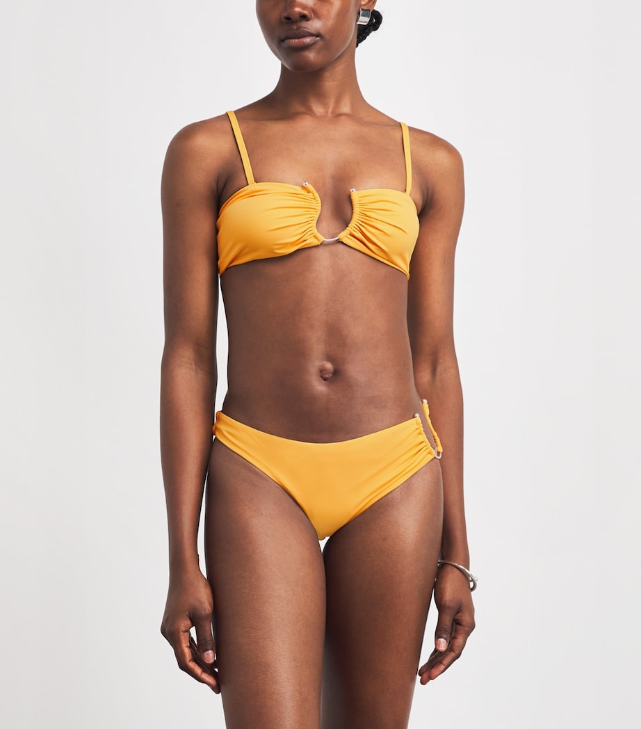 Christopher Esber Womens Crescent Bandeau Bikini Top Valencia Image 2