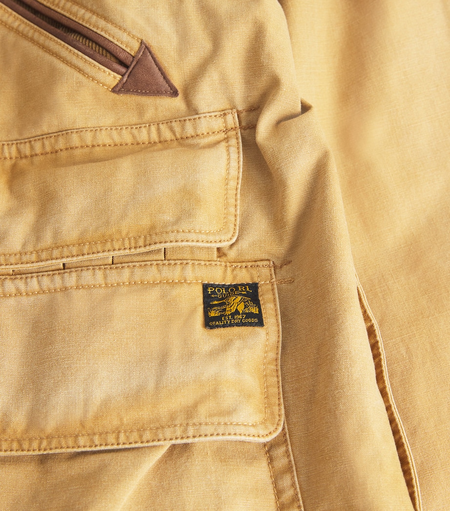 Cotton Utility Jacket BROWN Image 5