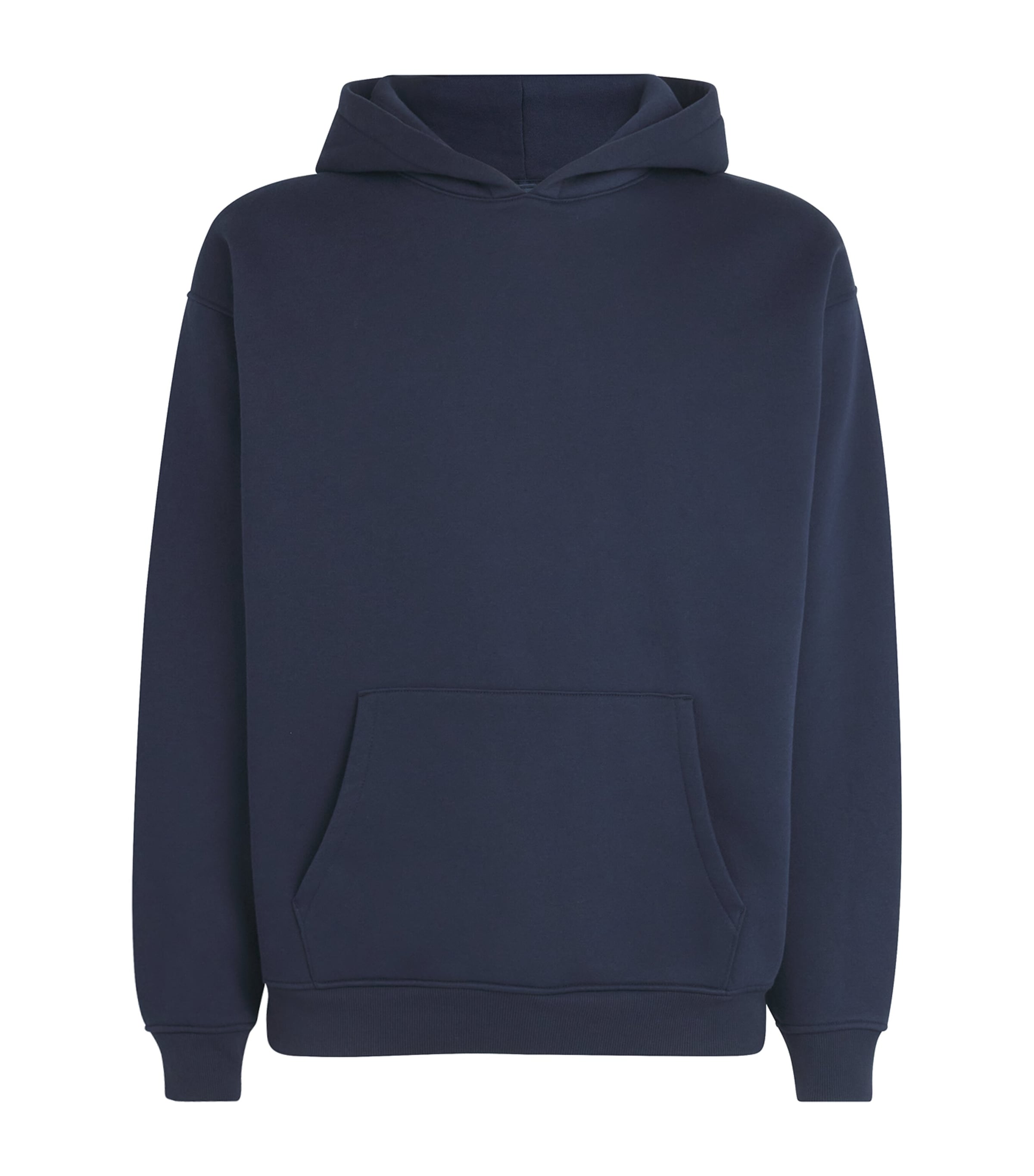 Skims Fleece Lounge Relaxed Hoodie In Navy