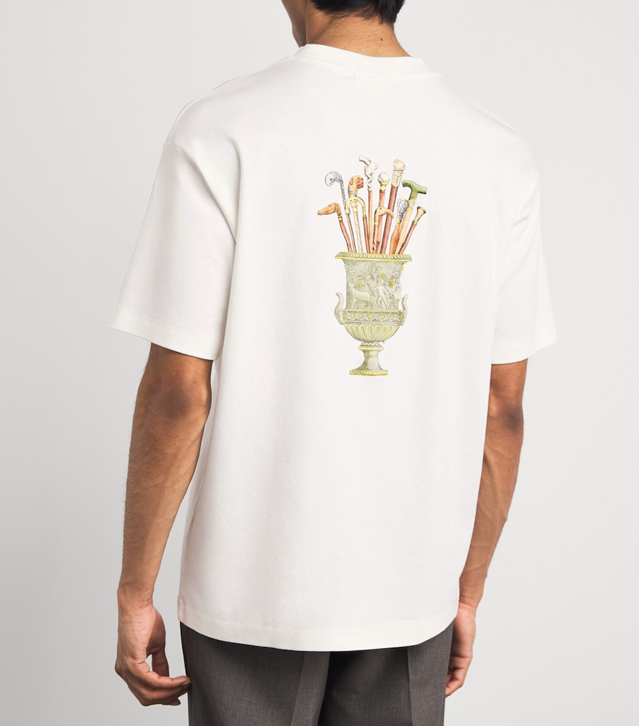 Drôle De Monsieur Mens Cotton Cannes T-Shirt Off White Image 5