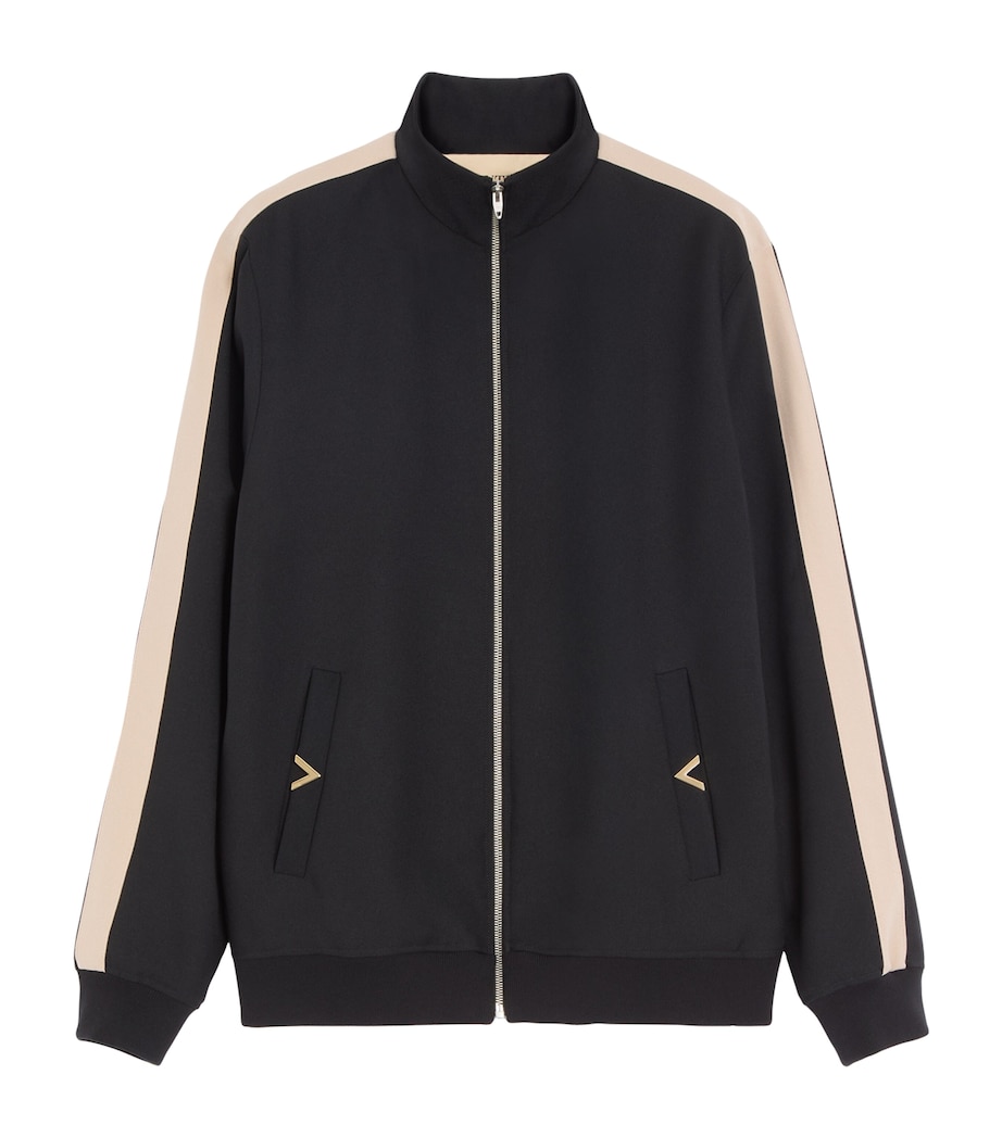 Valentino Garavani Mens Jersey VGold Track Jacket Image 1