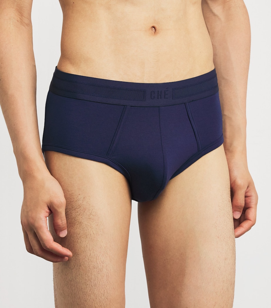 Logo-Waist Briefs (Pack of 3) MIX SEA-NV/ BL/ GRY Image 2