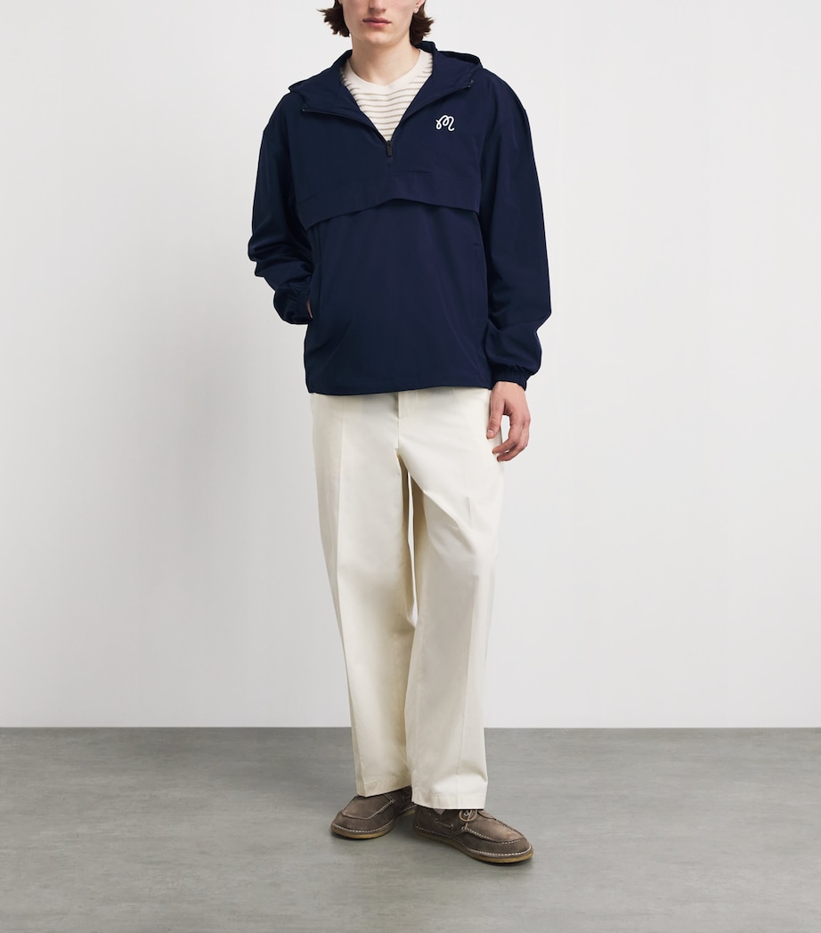 Malbon Golf Mens Ridge Anorak Navy Image 2