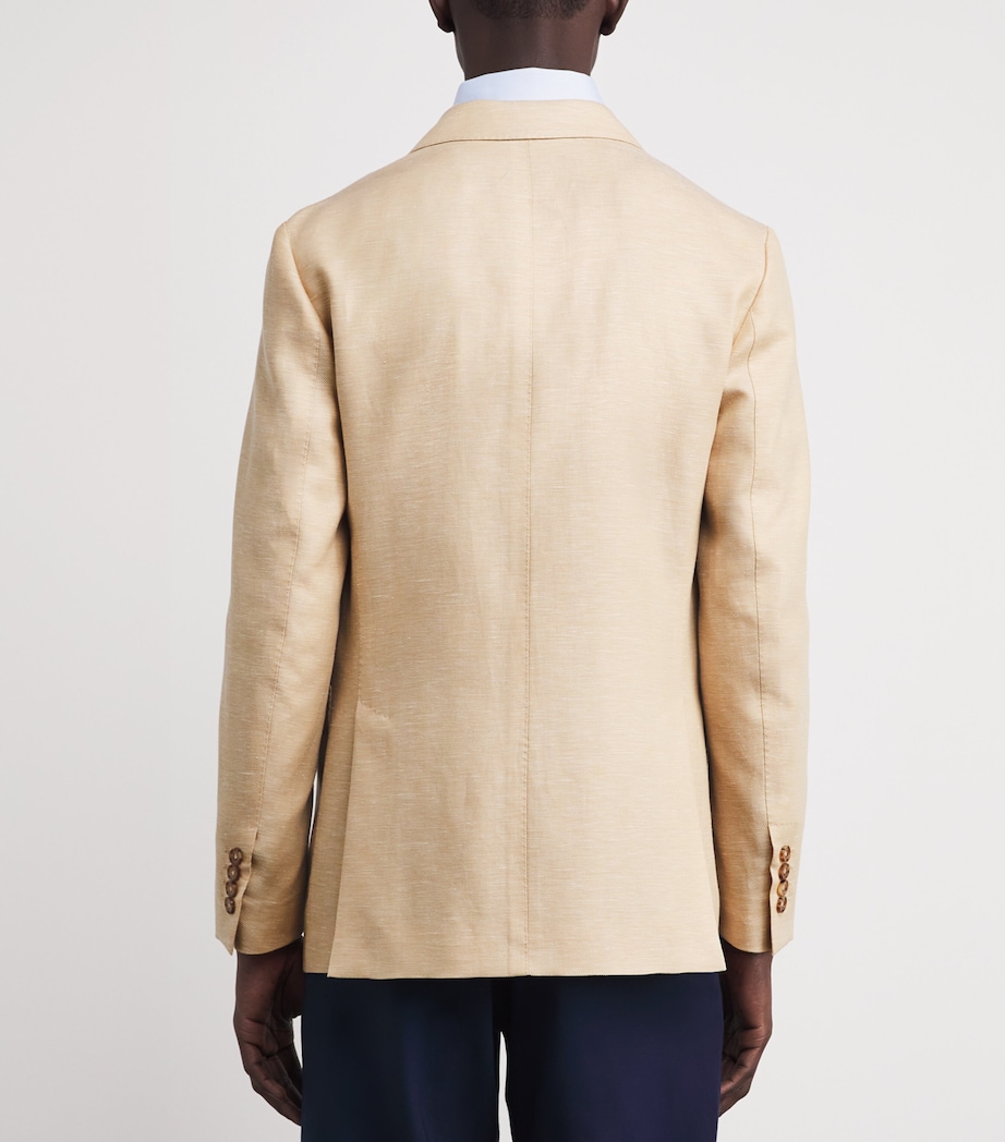 Cashmere-Linen Robert Blazer 2100 YELLOW Image 4