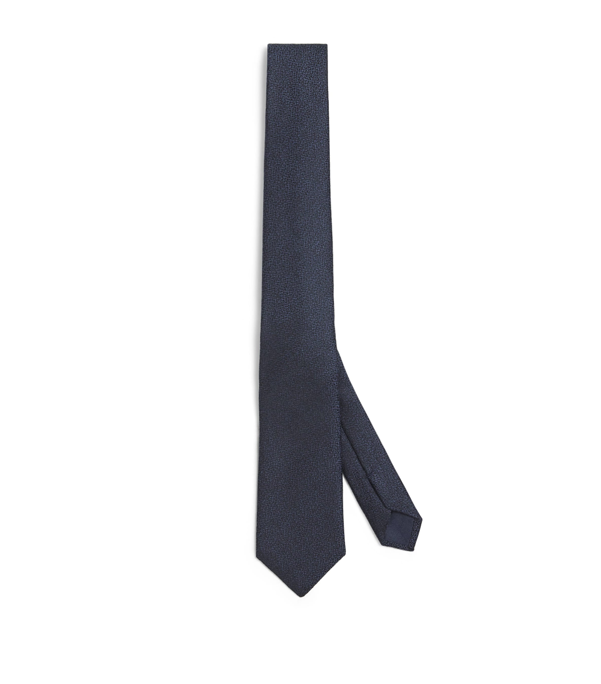Giorgio Armani Silk Jacquard Tie In Blue