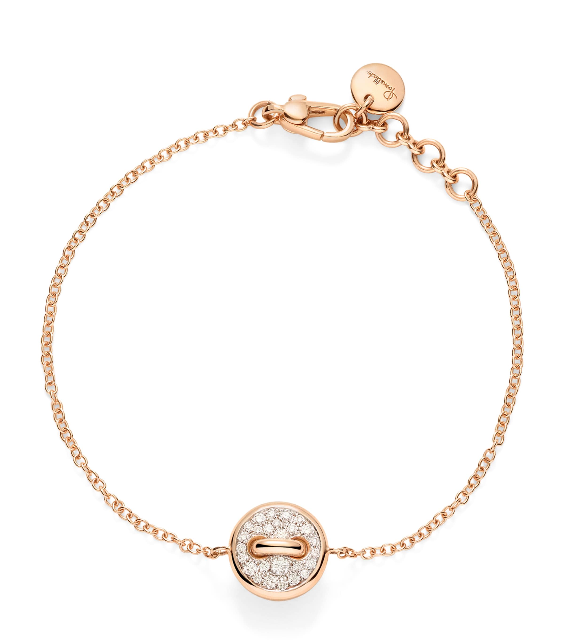 Pomellato Rose Gold And Diamond Pom Pom Dot Bracelet