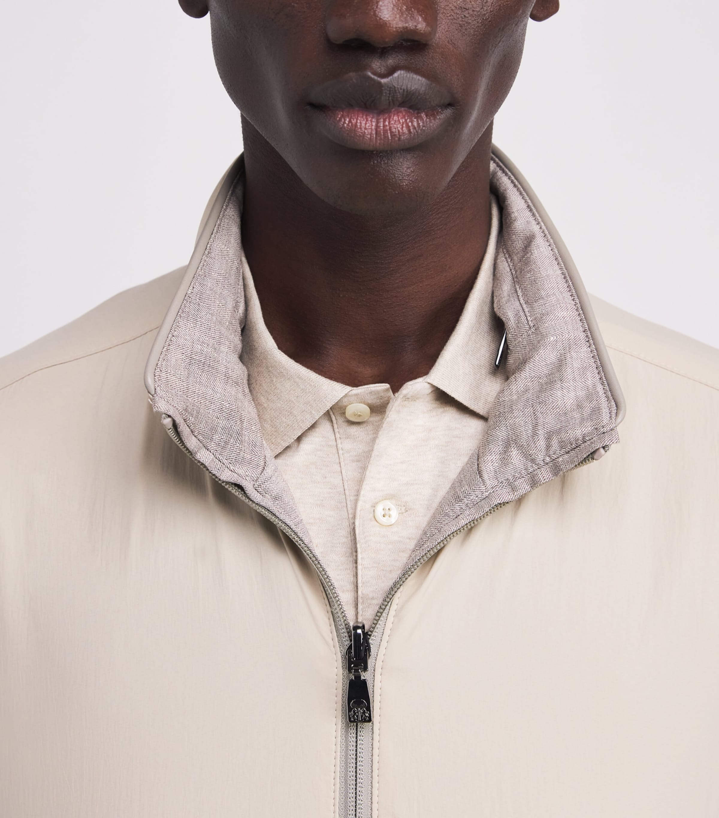 Linen-Blend and Nylon Reversible Jacket 036 NATURAL / BEIGE Image 7