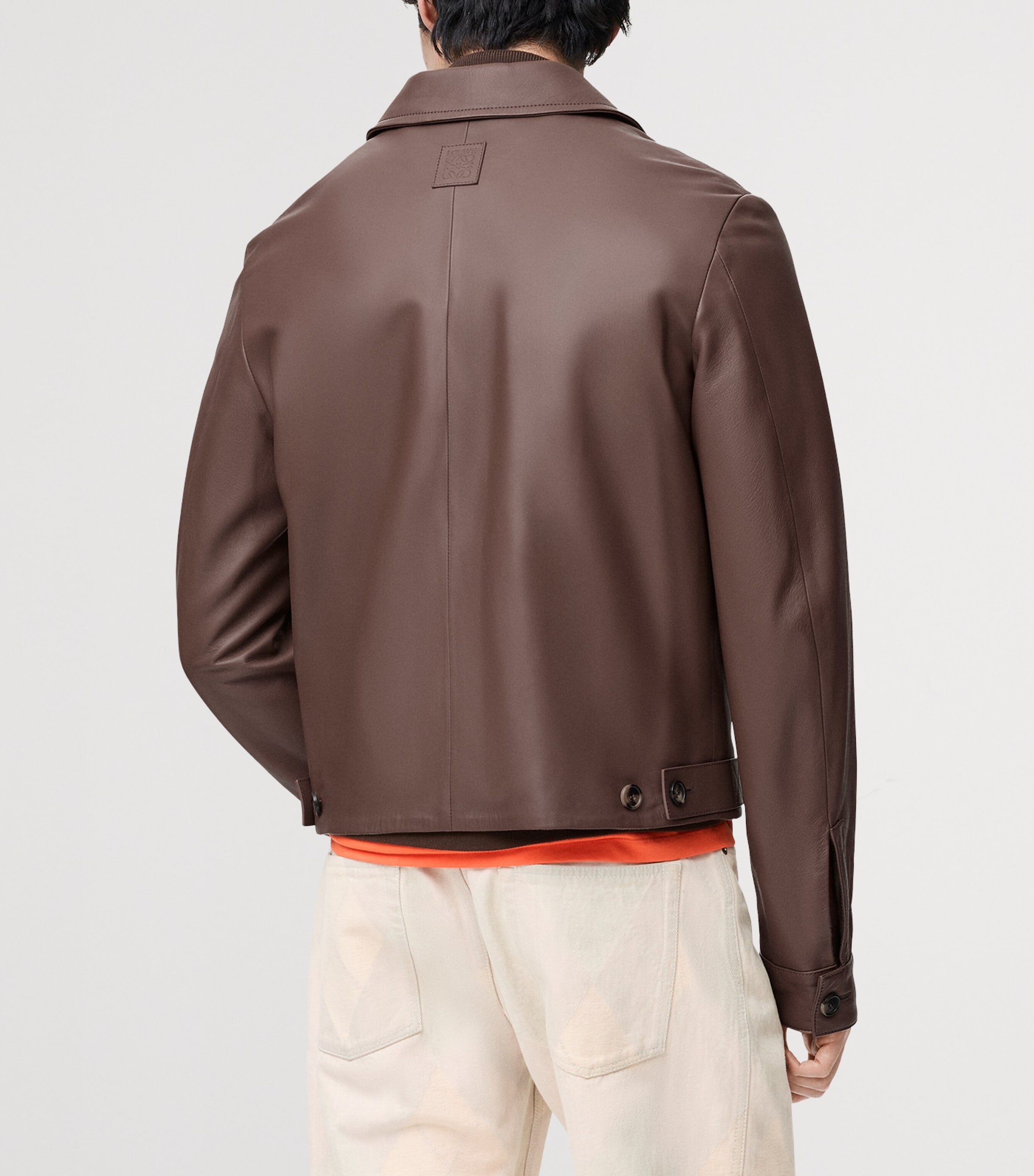 Reversible Leather Jacket TAUPE Image 4